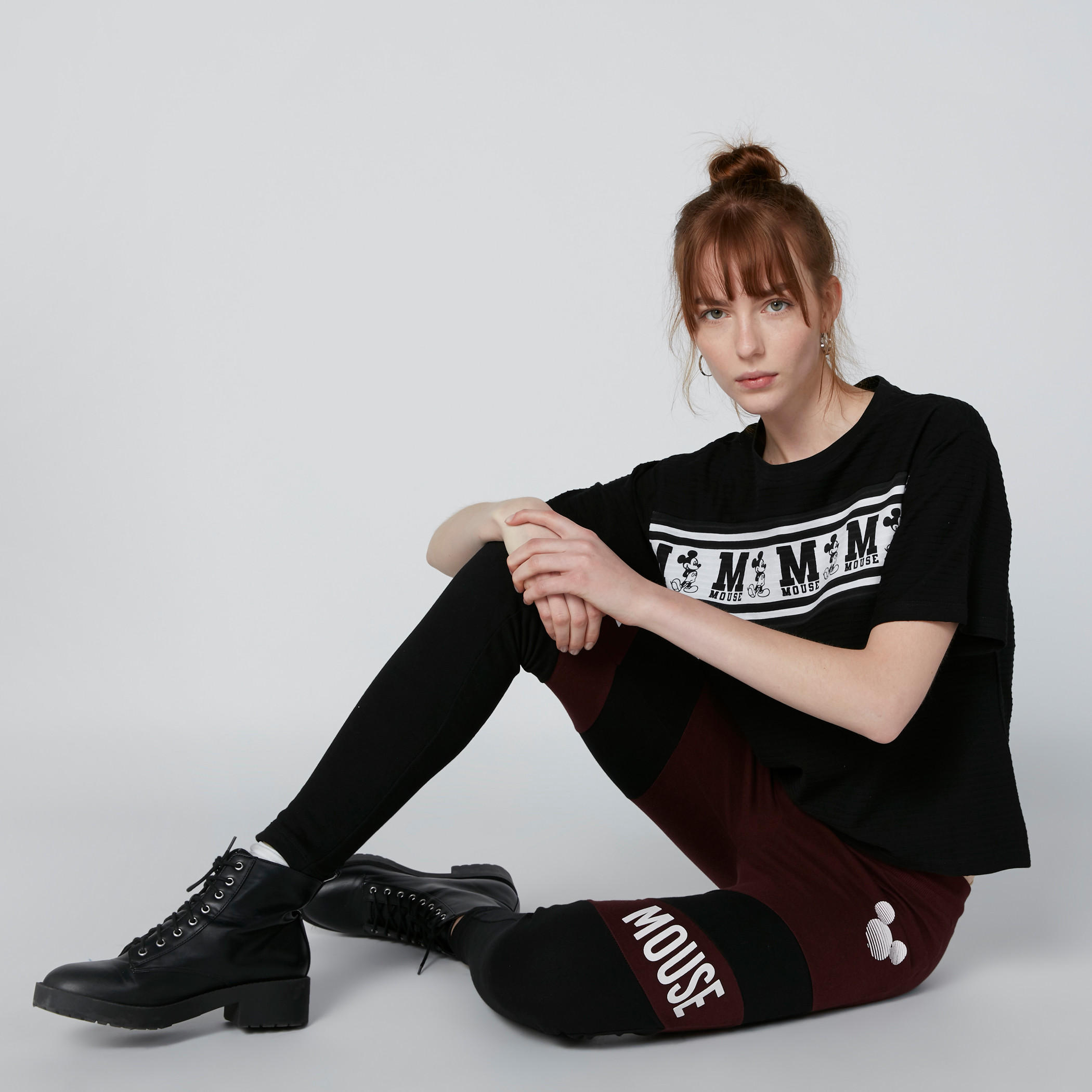 بنطال ليقنز سكيني بطبعات ميكي ماوس-women-clothing-bottoms-leggings-image-2