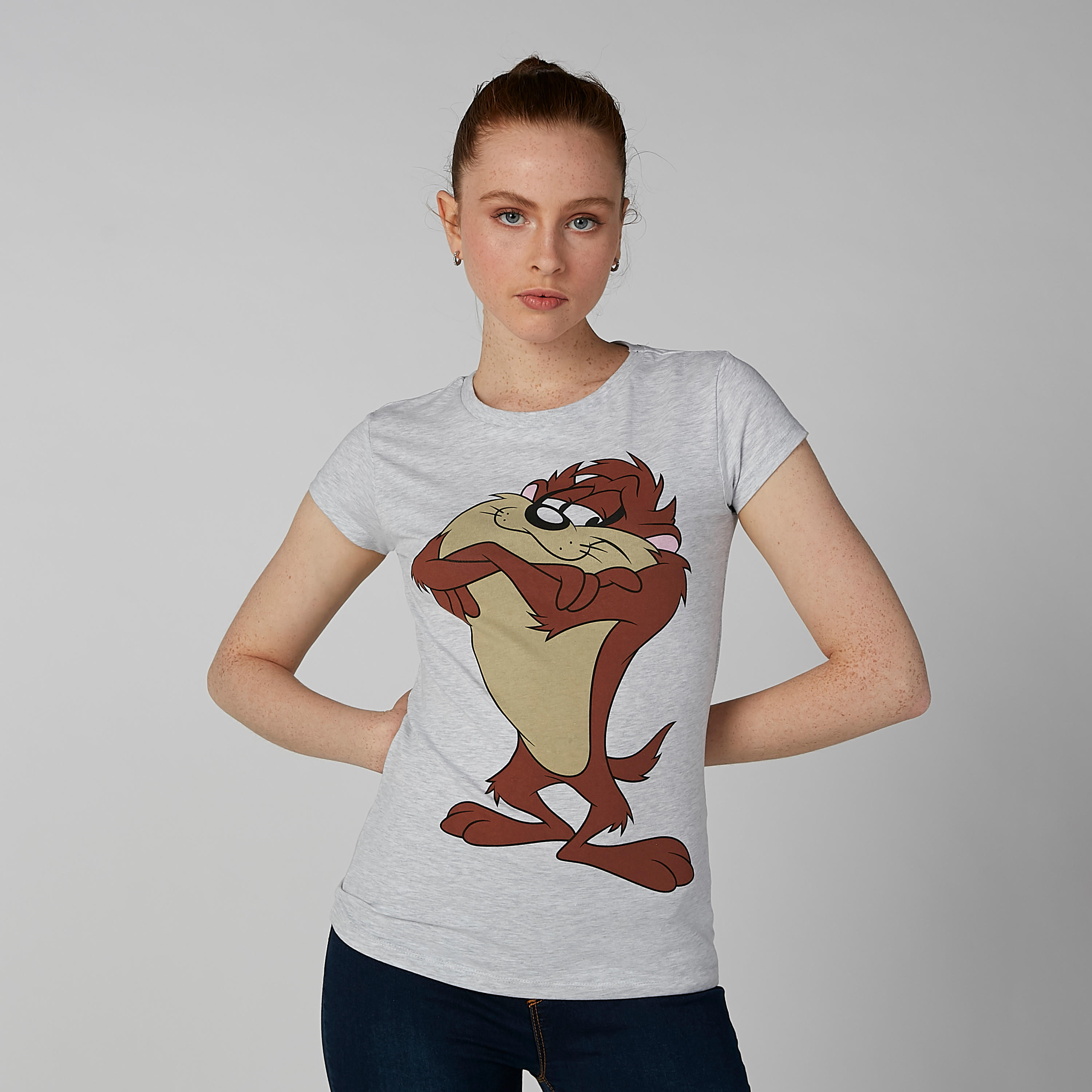 تيشيرت مستدام سكيني وأكمام كاب وطبعات -women-clothing-tshirts-image-1