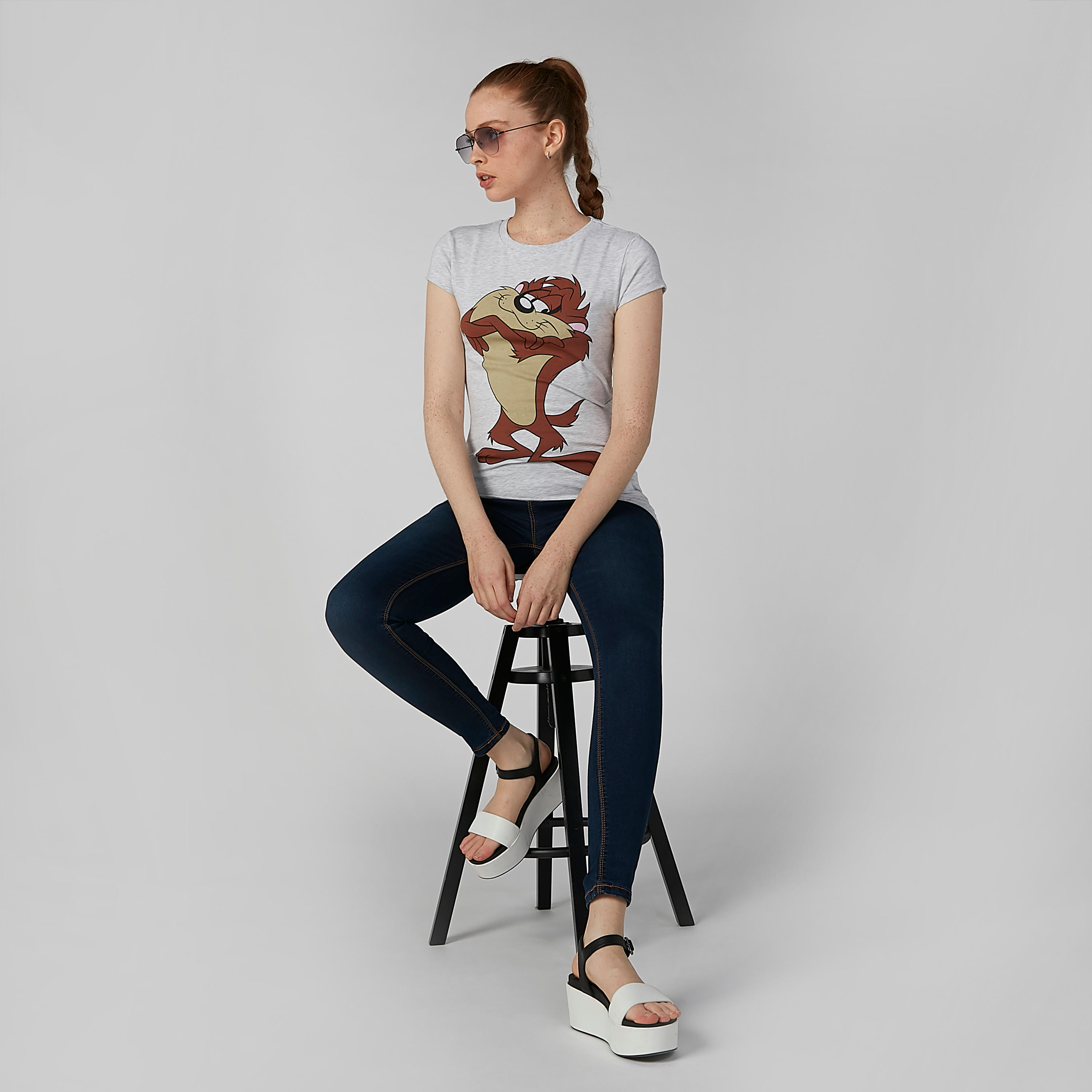 تيشيرت مستدام سكيني وأكمام كاب وطبعات -women-clothing-tshirts-image-2
