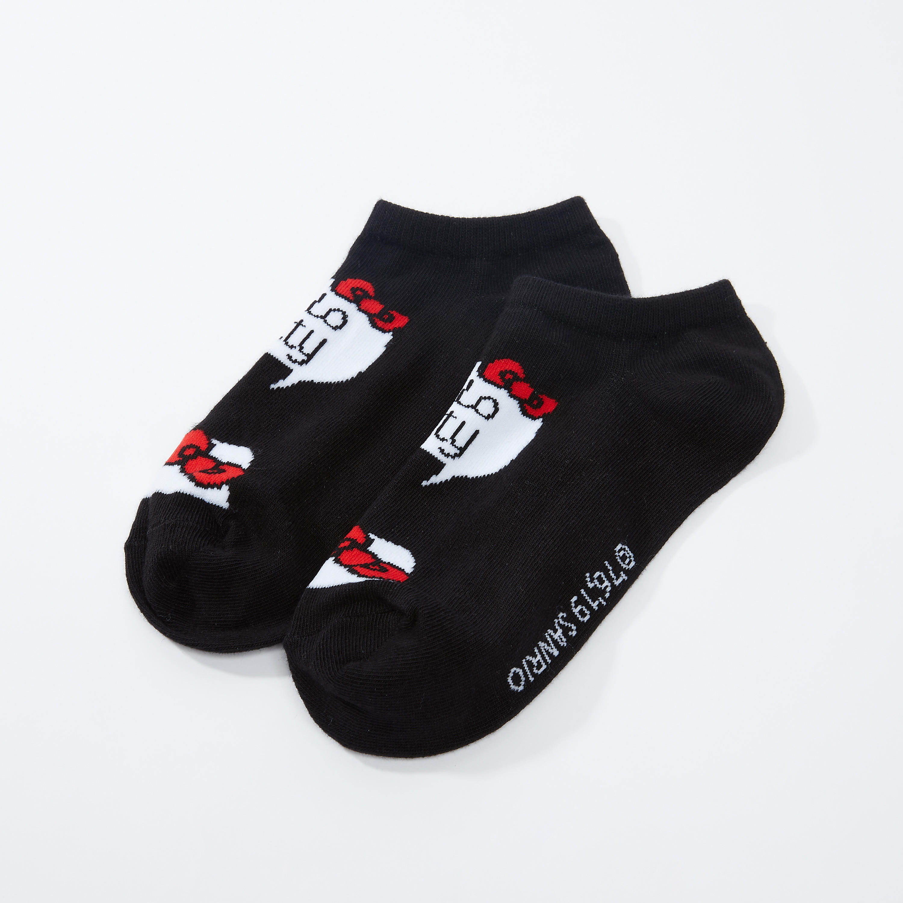 Hello Kitty Printed Ankle Length Socks with Ribbed Hem-women-socksandstockings-image-3