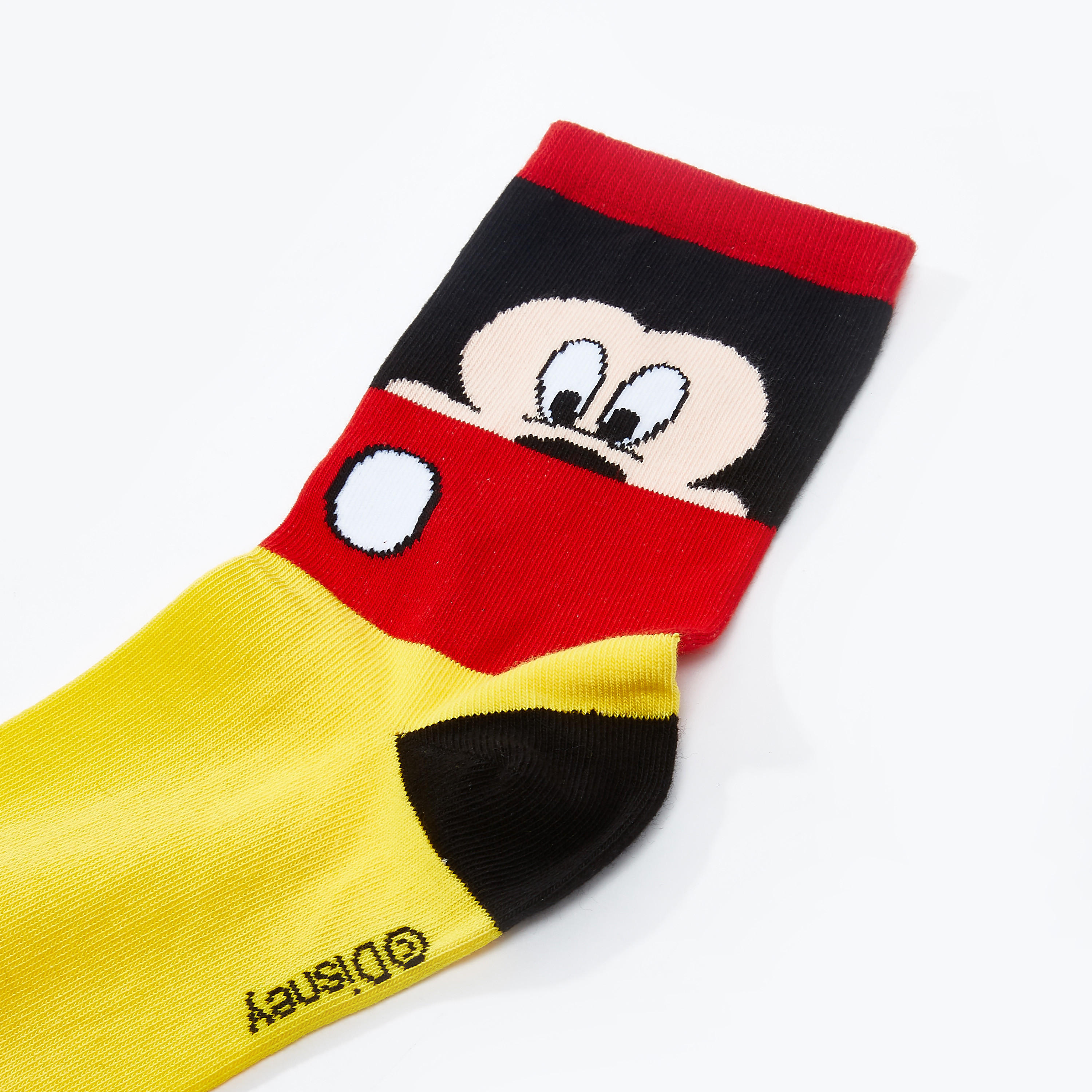 جوارب بملمس مضلّع بطول متوسط بطبعات ميكي ماوس-women-socksandstockings-image-2