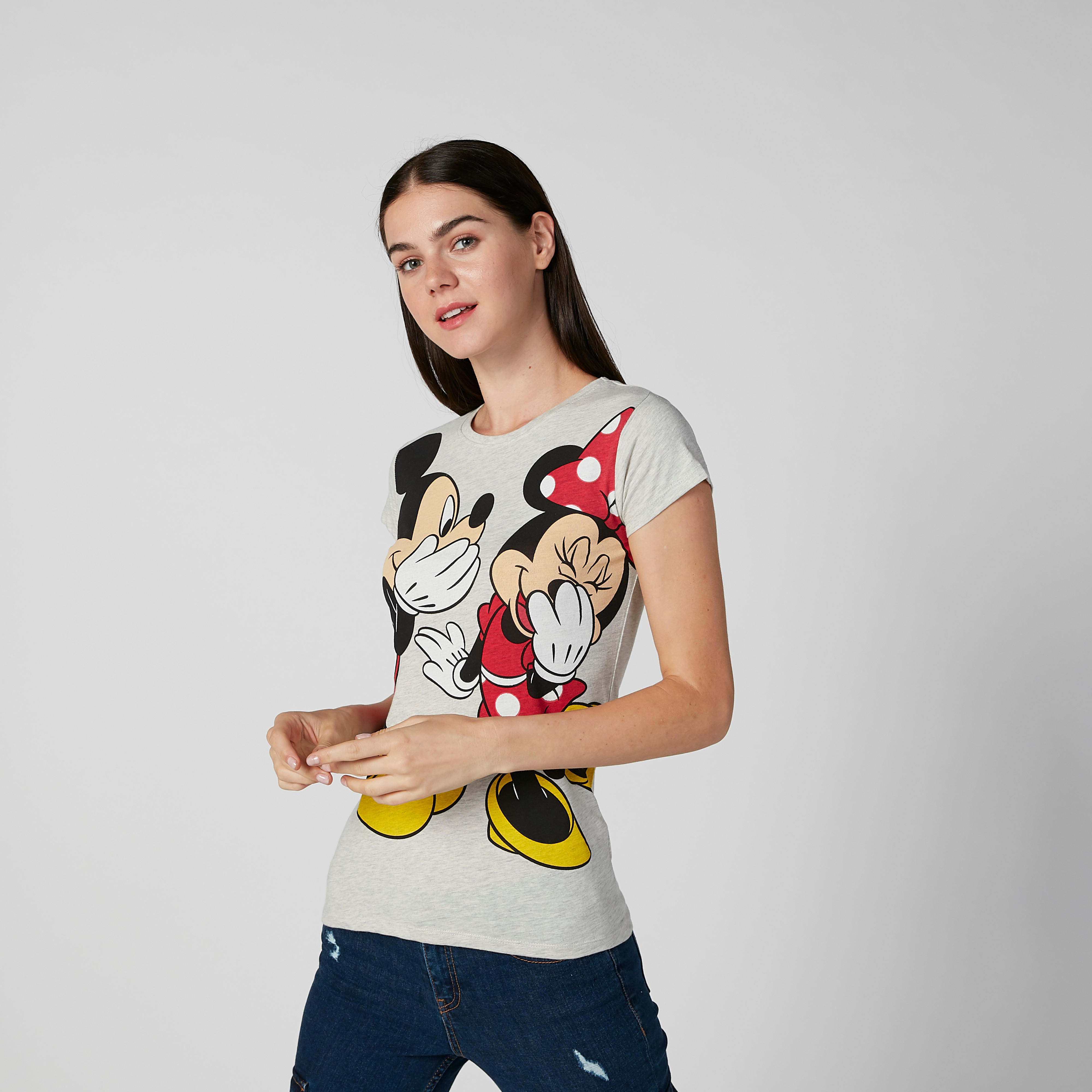 تيشيرت مستدام سكيني بأكمام كاب وطبعات-women-clothing-tshirts-image-1
