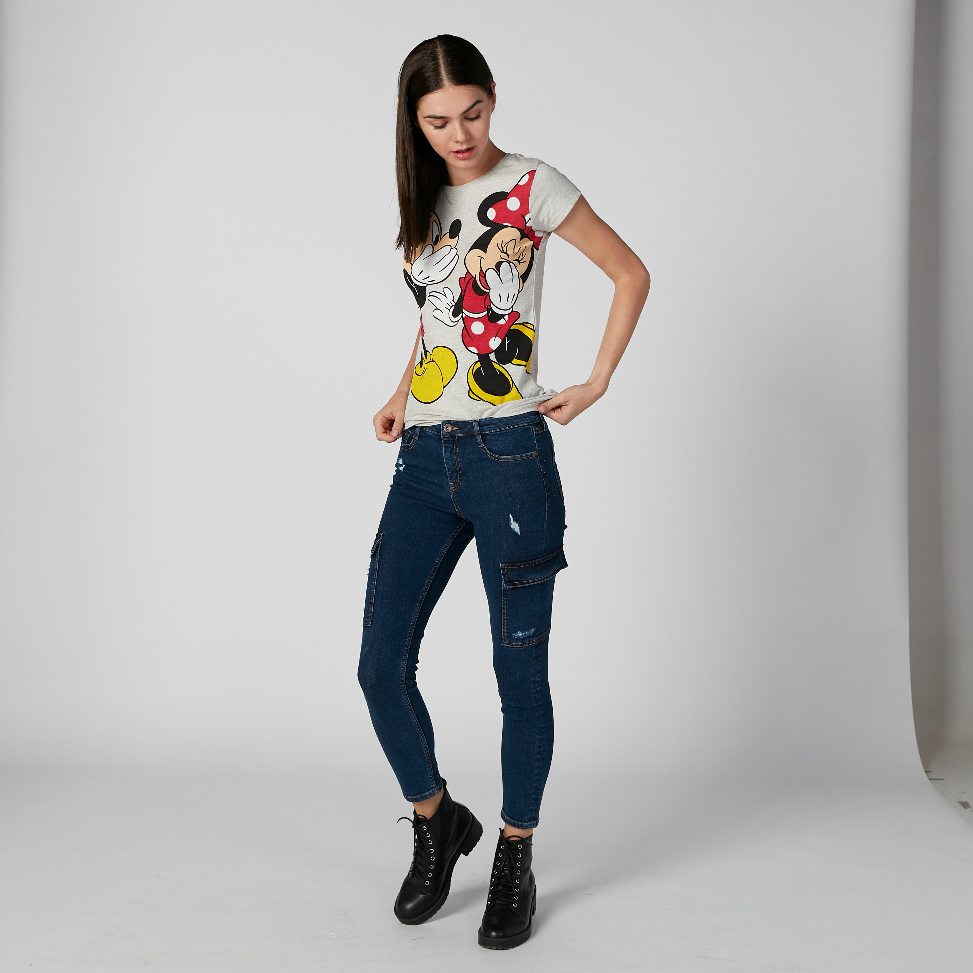 تيشيرت مستدام سكيني بأكمام كاب وطبعات-women-clothing-tshirts-image-2