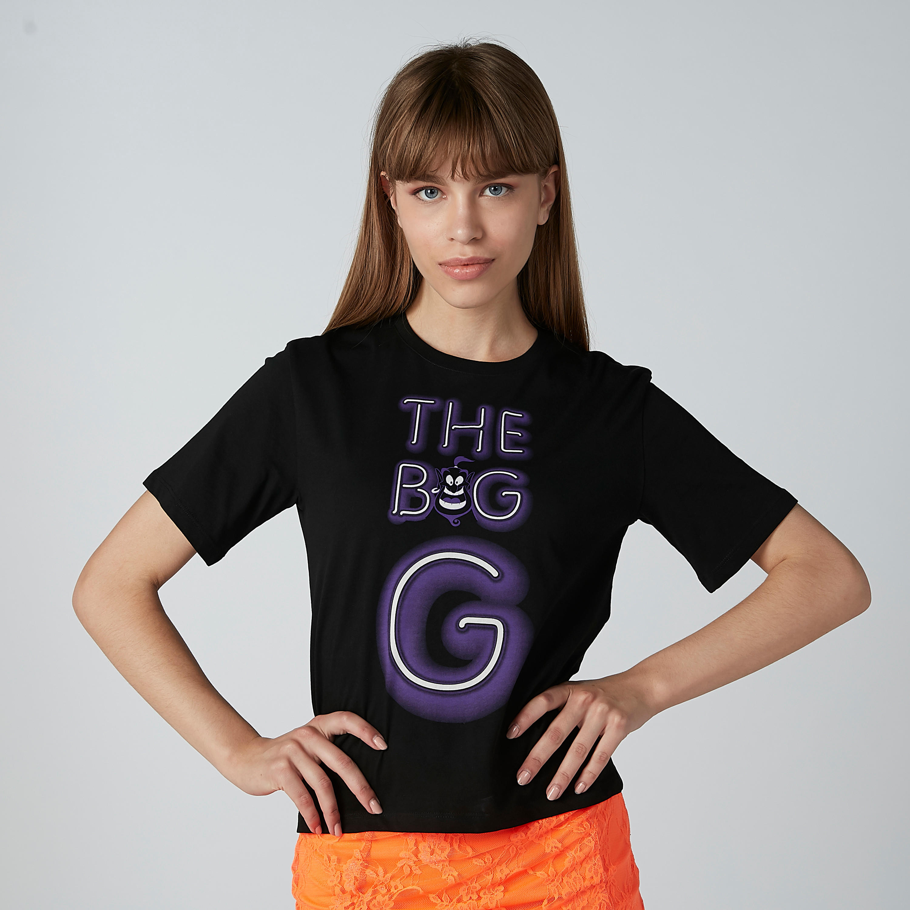 تيشيرت بقصّة سكيني وياقة مستديرة وأكمام قصيرة وطبعات-women-clothing-tshirts-image-1