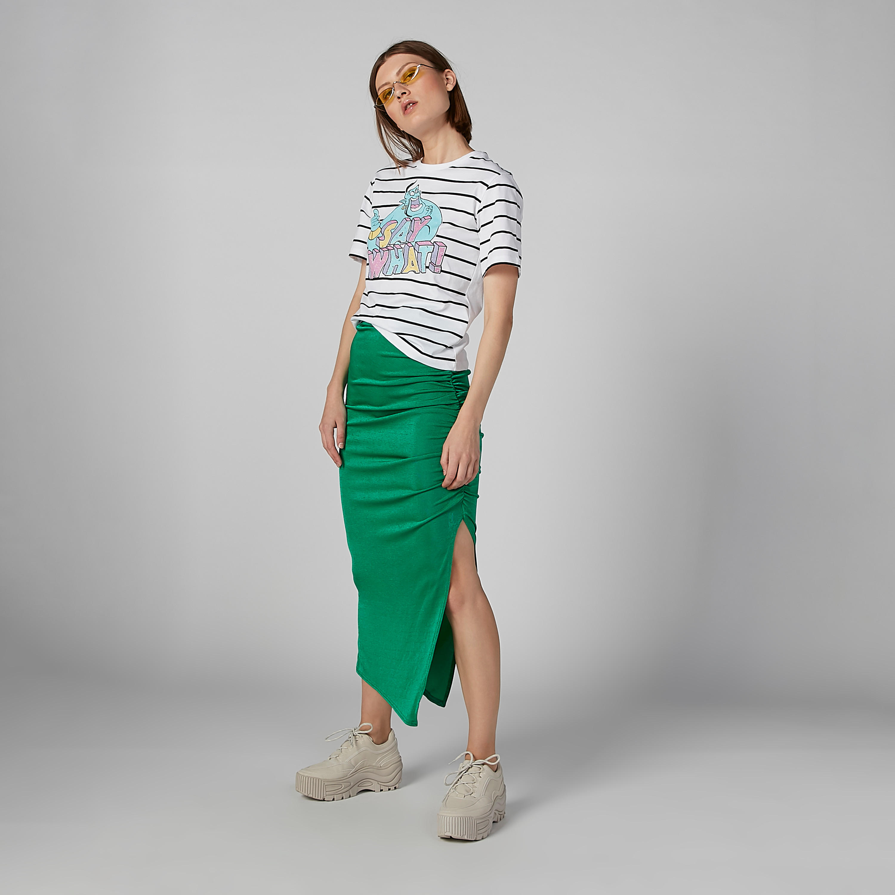 Printed T-shirt with Round Neck and Short Sleeves-women-clothing-tshirts-image-1