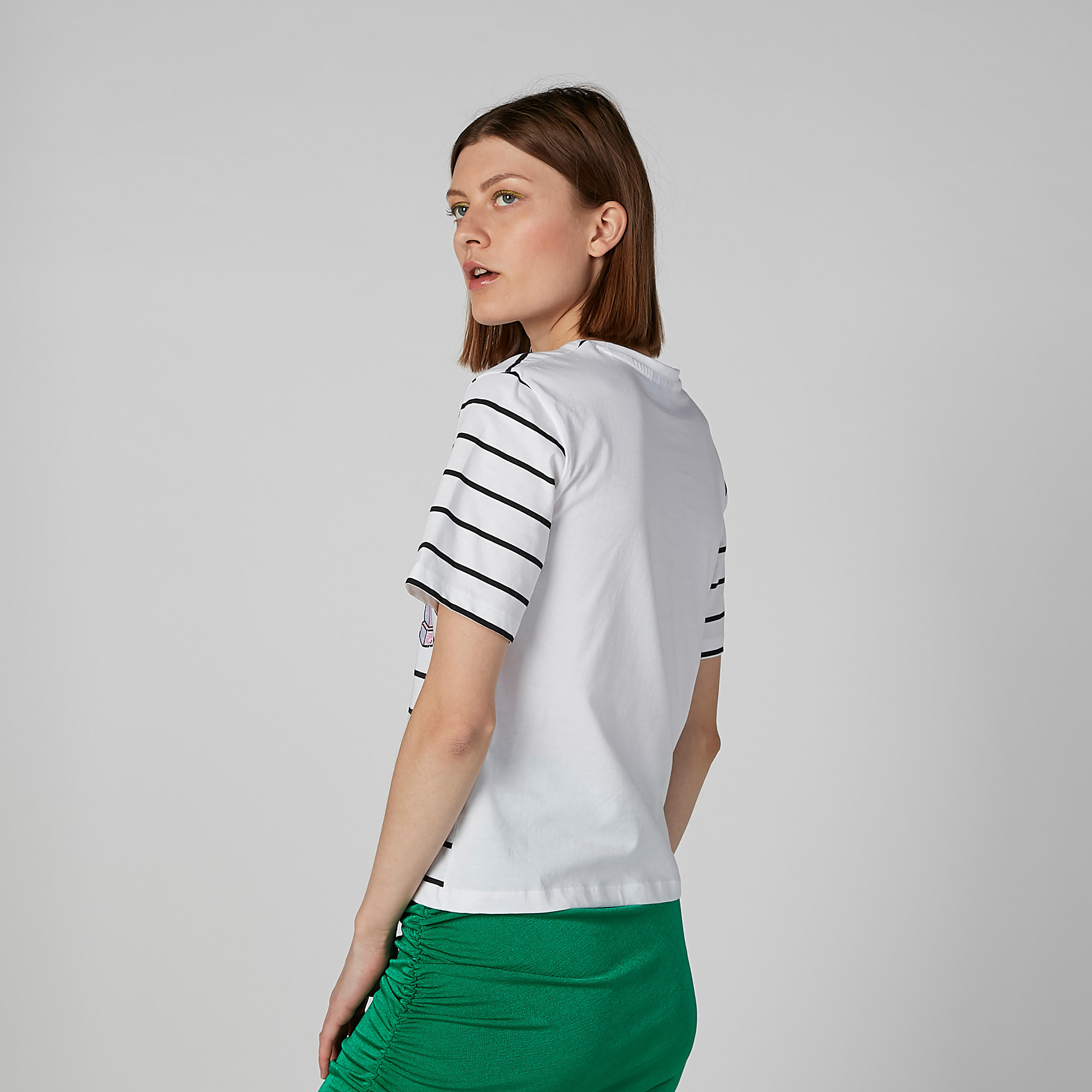 Printed T-shirt with Round Neck and Short Sleeves-women-clothing-tshirts-image-3