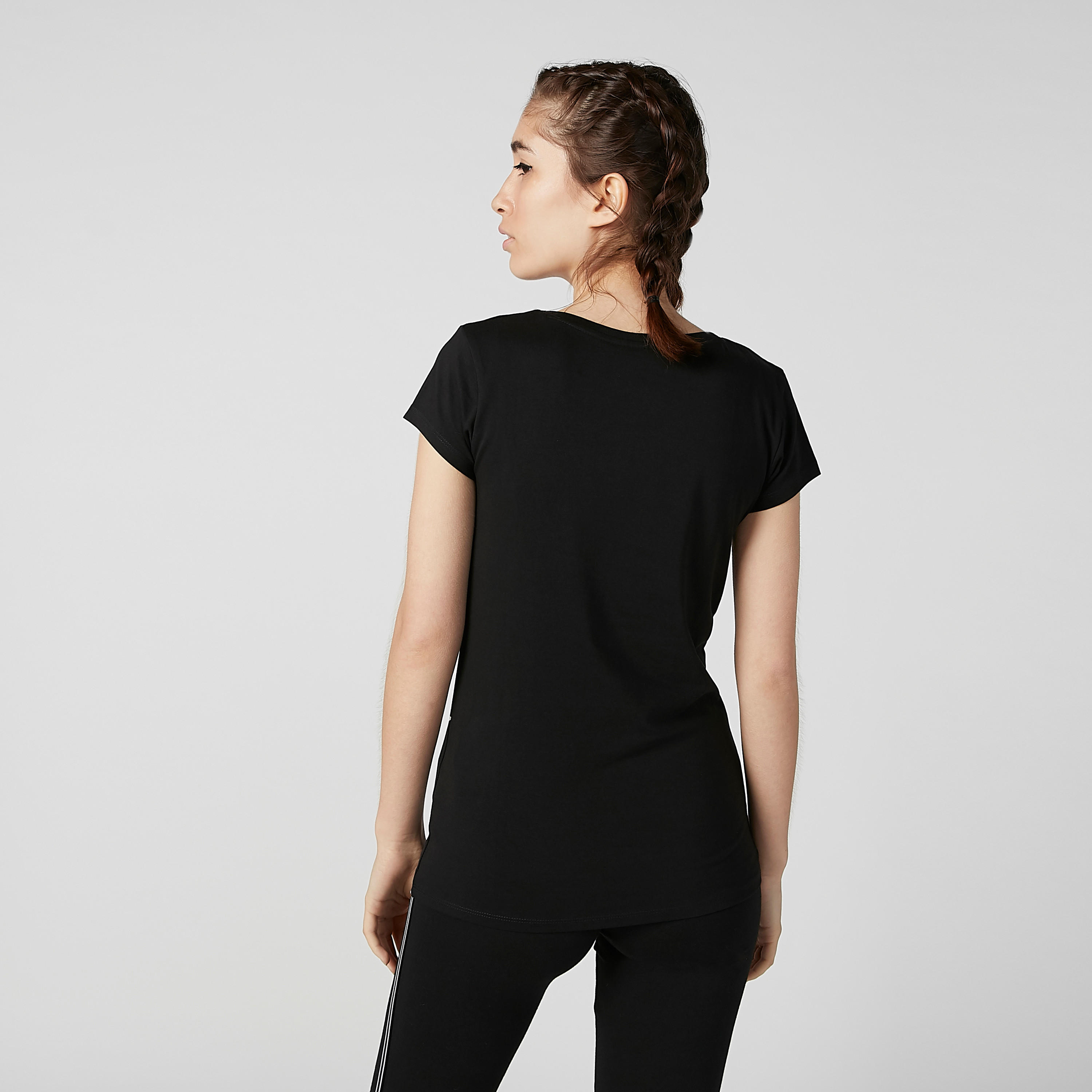 تيشيرت مستدام سليم بأكمام كاب وطبعات-women-clothing-tshirts-image-3