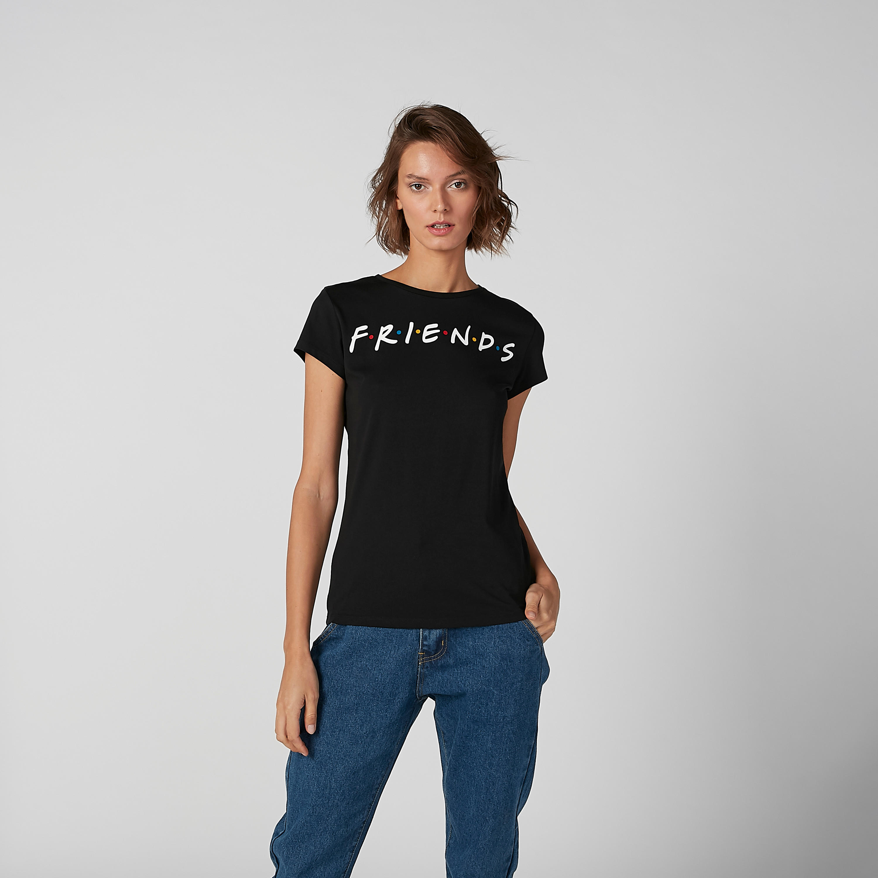 تيشيرت مستدام سليم بأكمام قصيرة وطبعات -women-clothing-tshirts-image-1