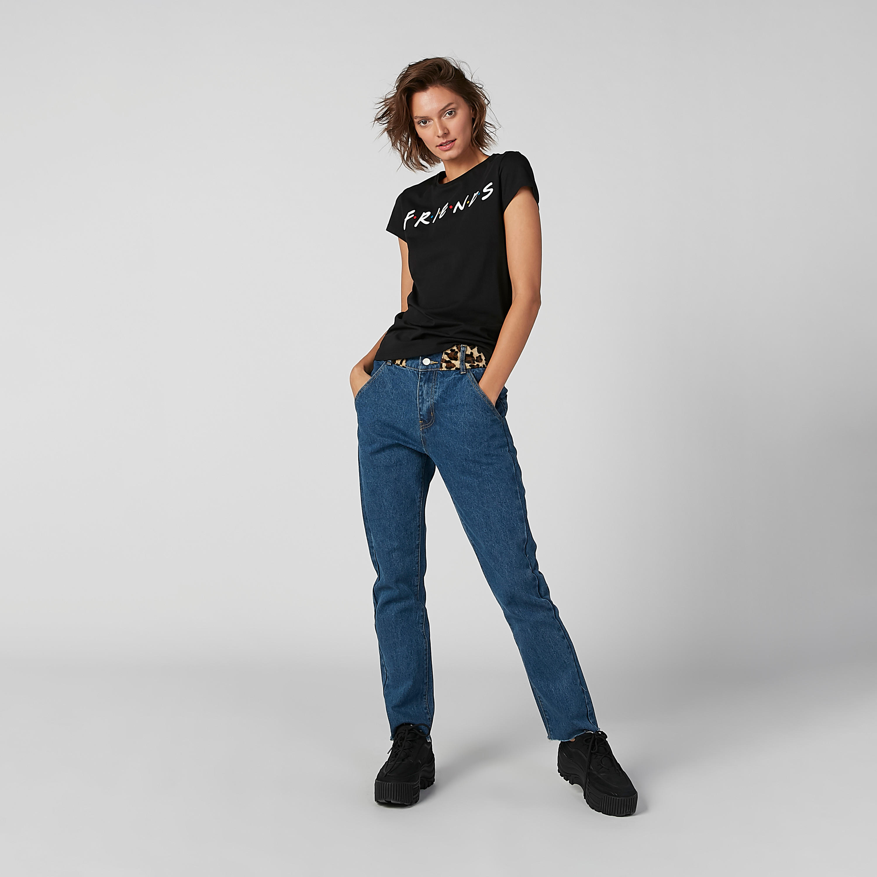 تيشيرت مستدام سليم بأكمام قصيرة وطبعات -women-clothing-tshirts-image-2