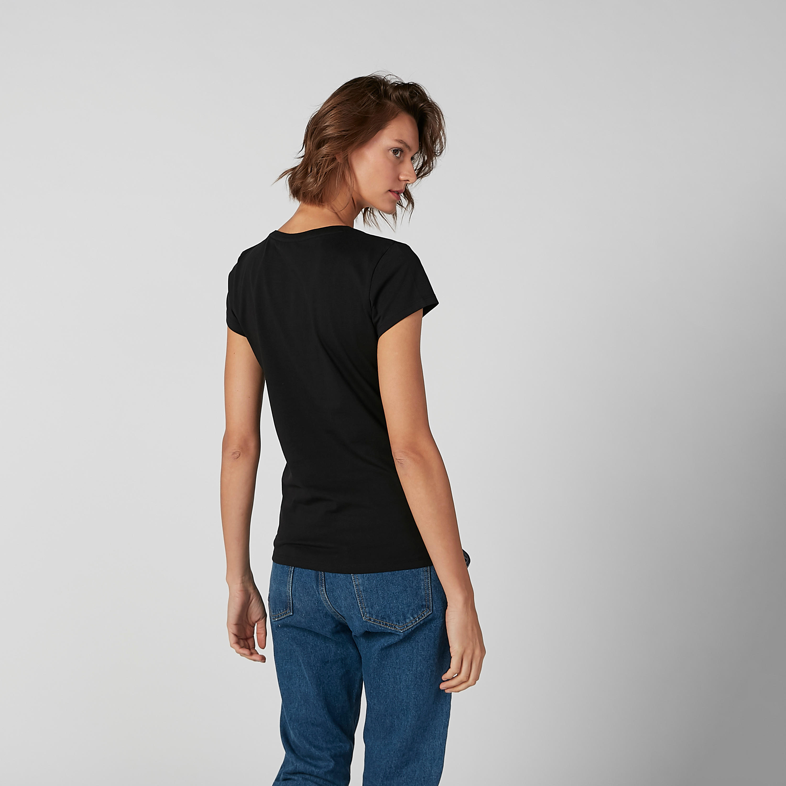 تيشيرت مستدام سليم بأكمام قصيرة وطبعات -women-clothing-tshirts-image-3