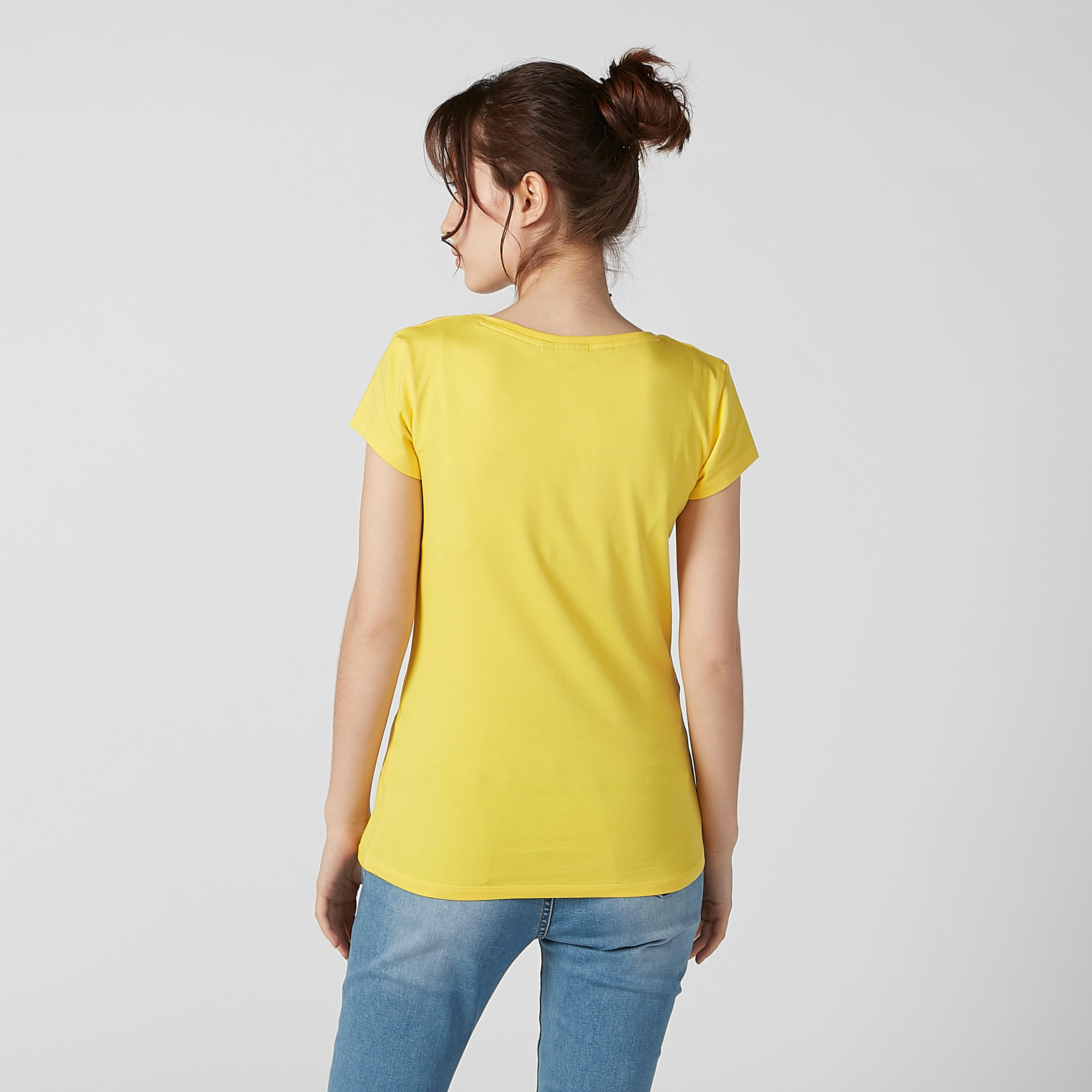 Sustainable Slim Fit Printed T-shirt with Cap Sleeves-women-clothing-tshirts-image-2