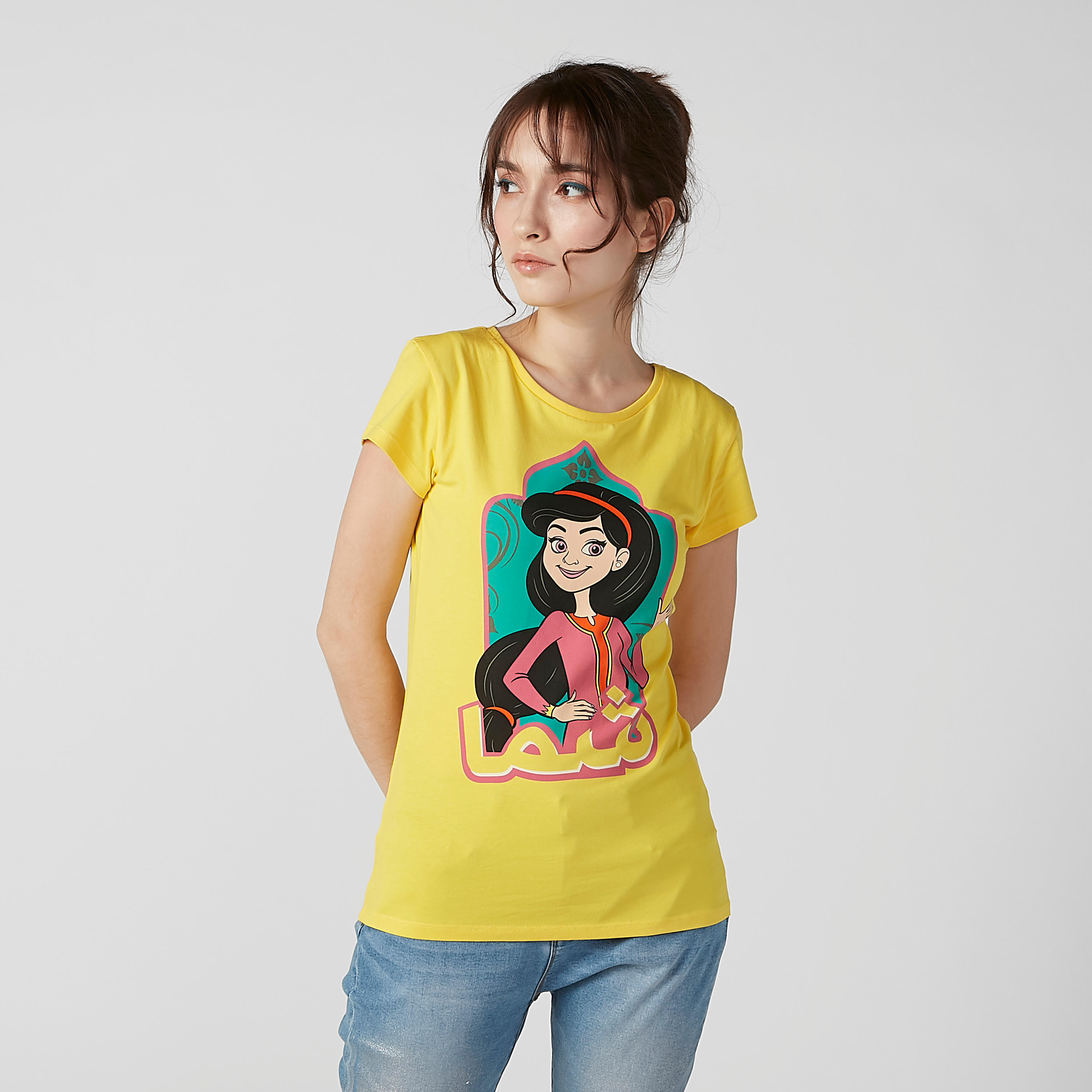 Sustainable Slim Fit Printed T-shirt with Cap Sleeves-women-clothing-tshirts-image-3