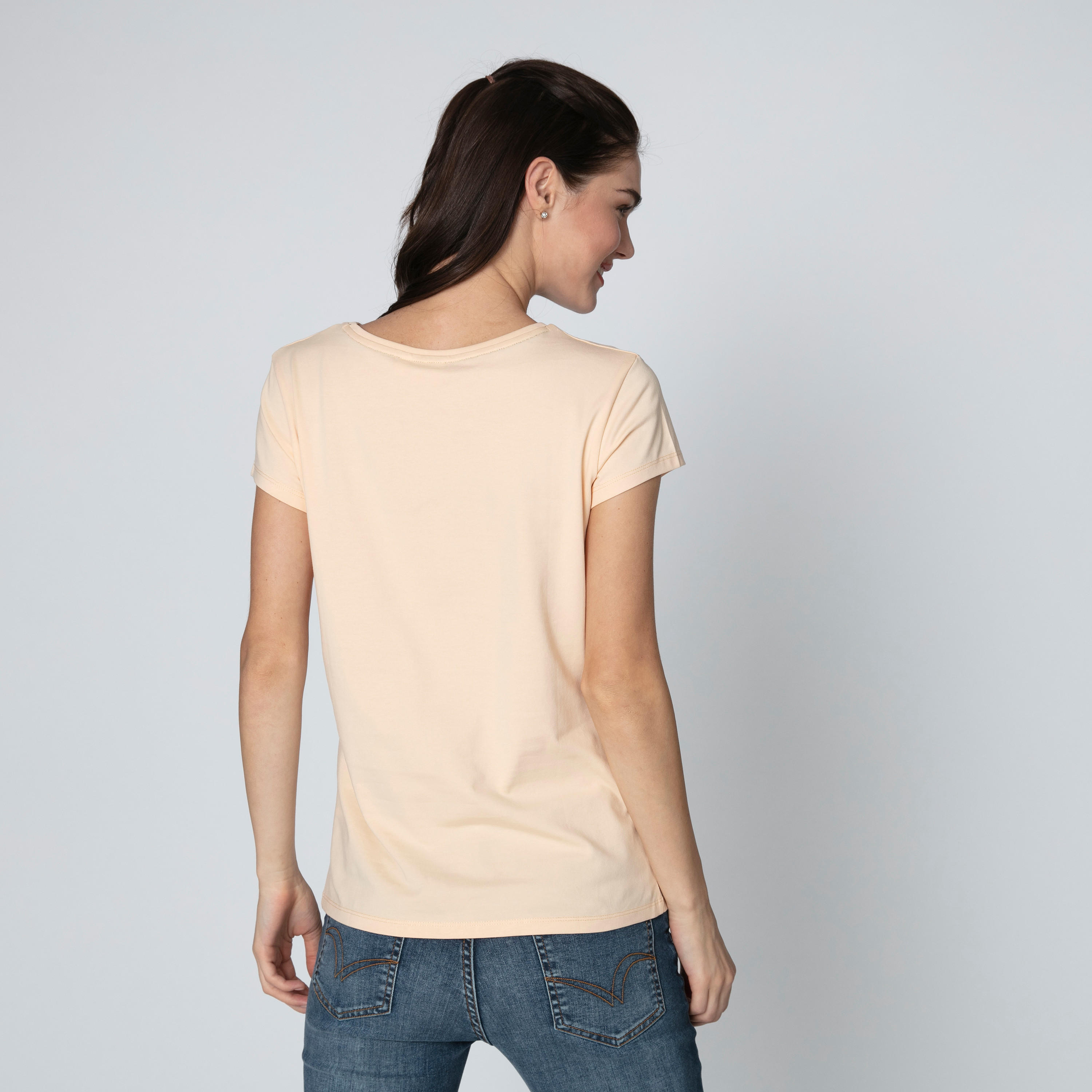 تيشيرت مستدام سليم بأكمام كاب وطبعات هالو كيتي -women-clothing-tshirts-image-4