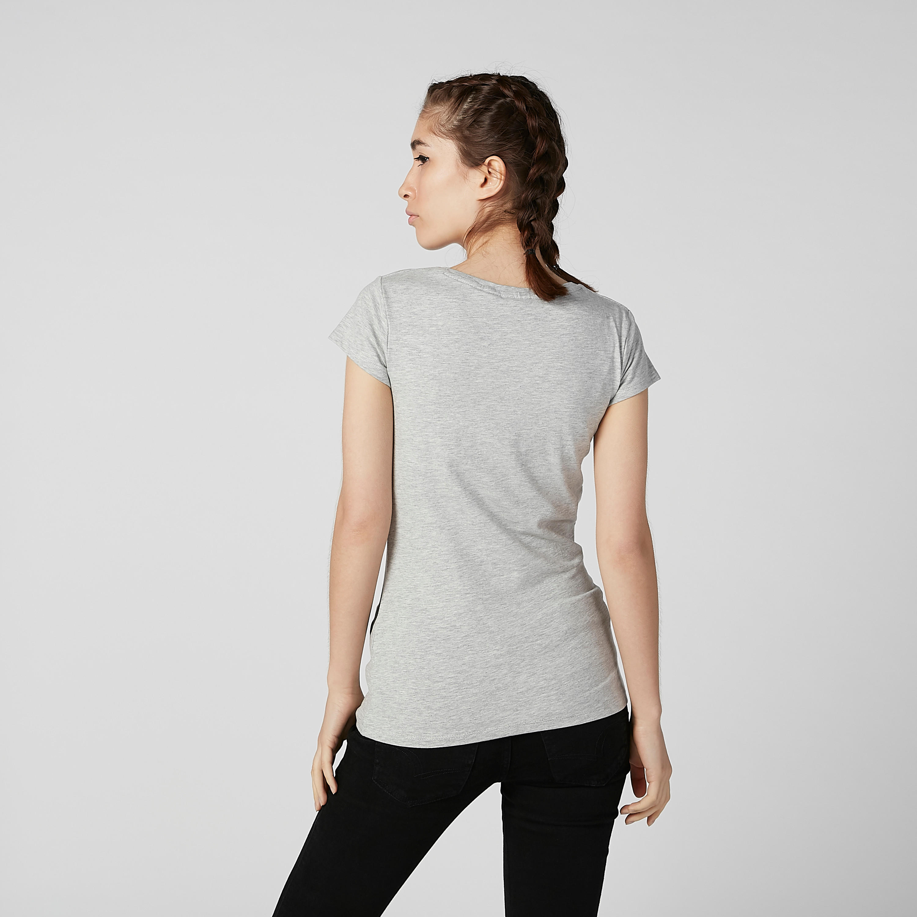 تيشيرت بقصّة سكيني وياقة مستديرة وأكمام كاب وطبعات جارفيلد-women-clothing-tshirts-image-4