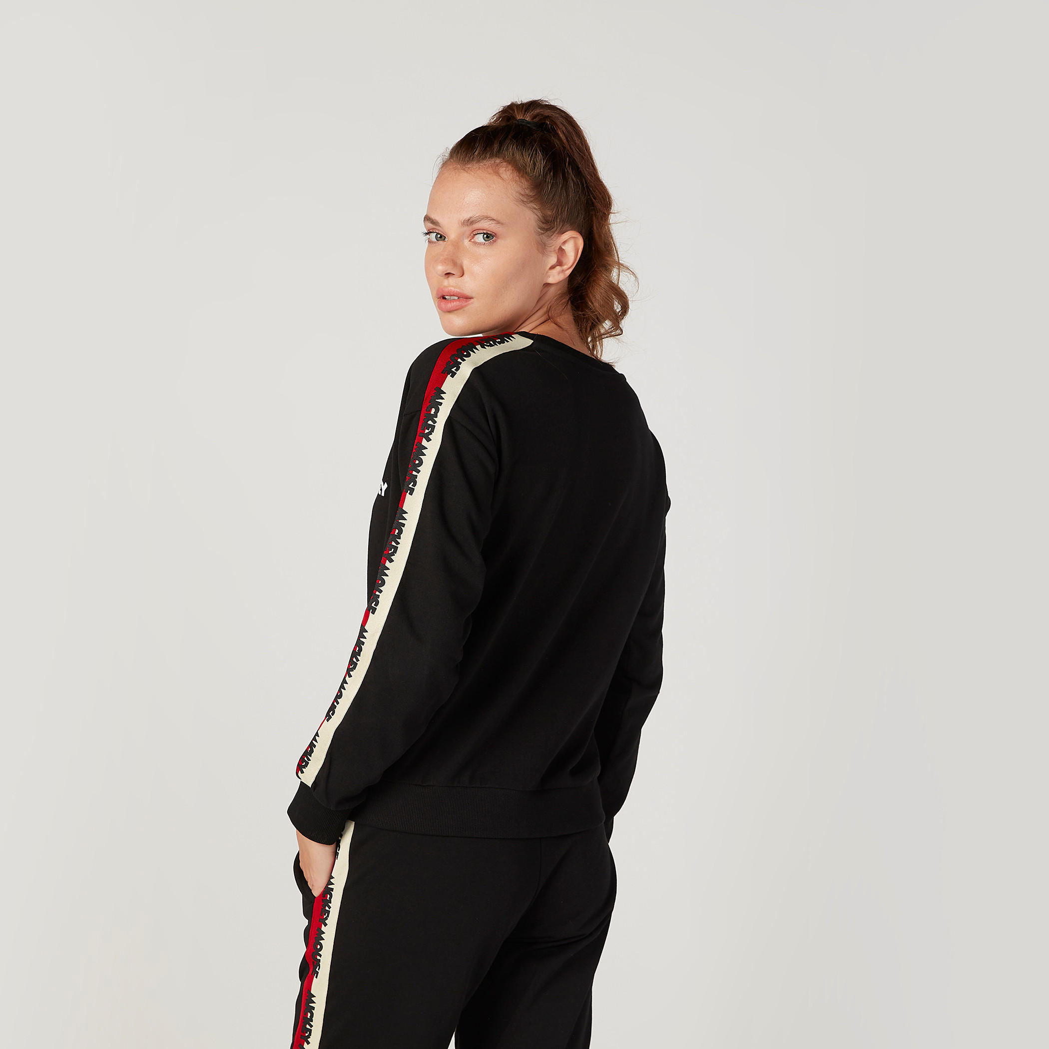 Sustainable Mickey Mouse Printed Sweatshirt with Round Neck-women-winterwear-hoodiesandsweatshirts-sweatshirts-image-4