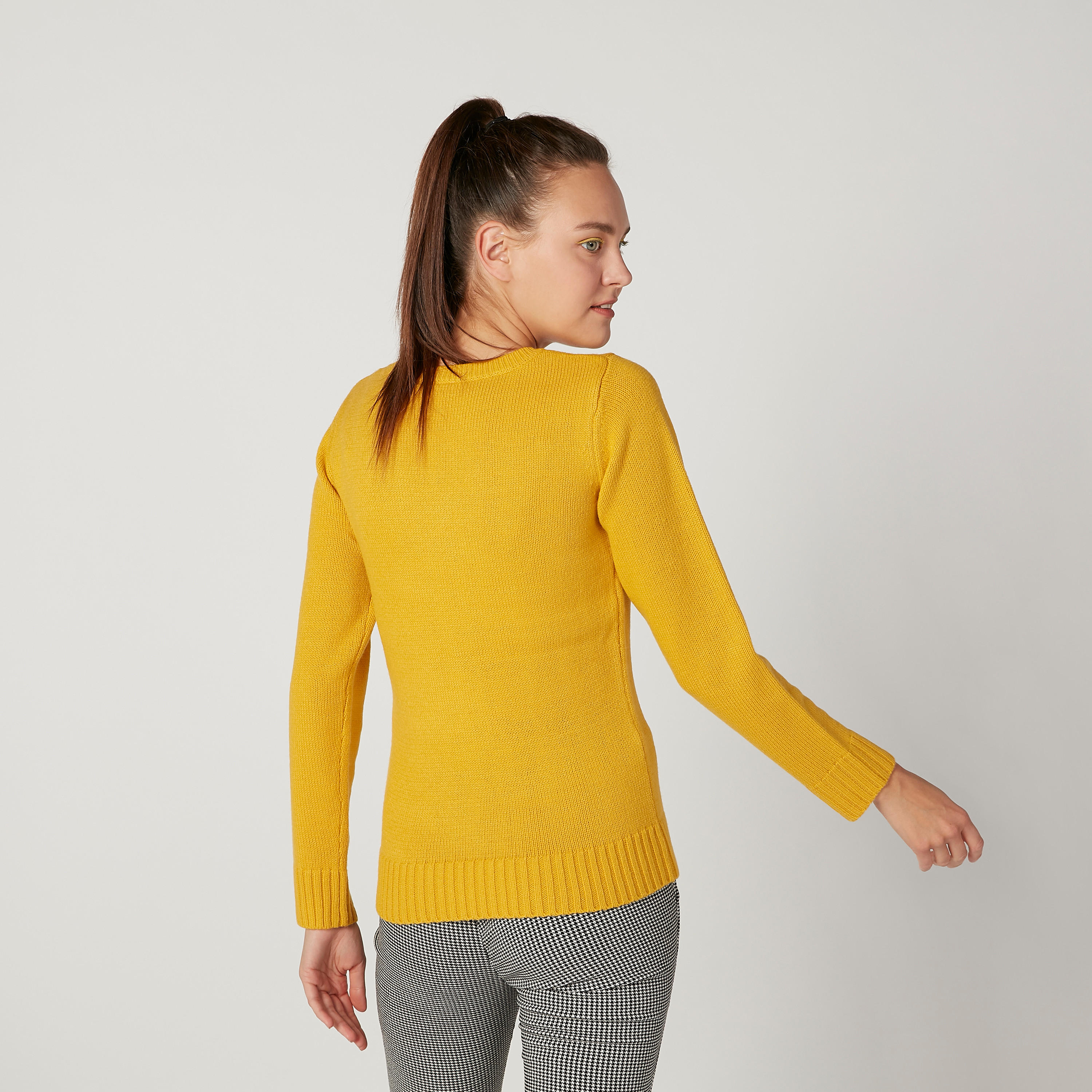 Snoopy Printed Sweater with Round Neck and Long Sleeves-women-clothing-cardigansandjumpers-jumpers-image-4