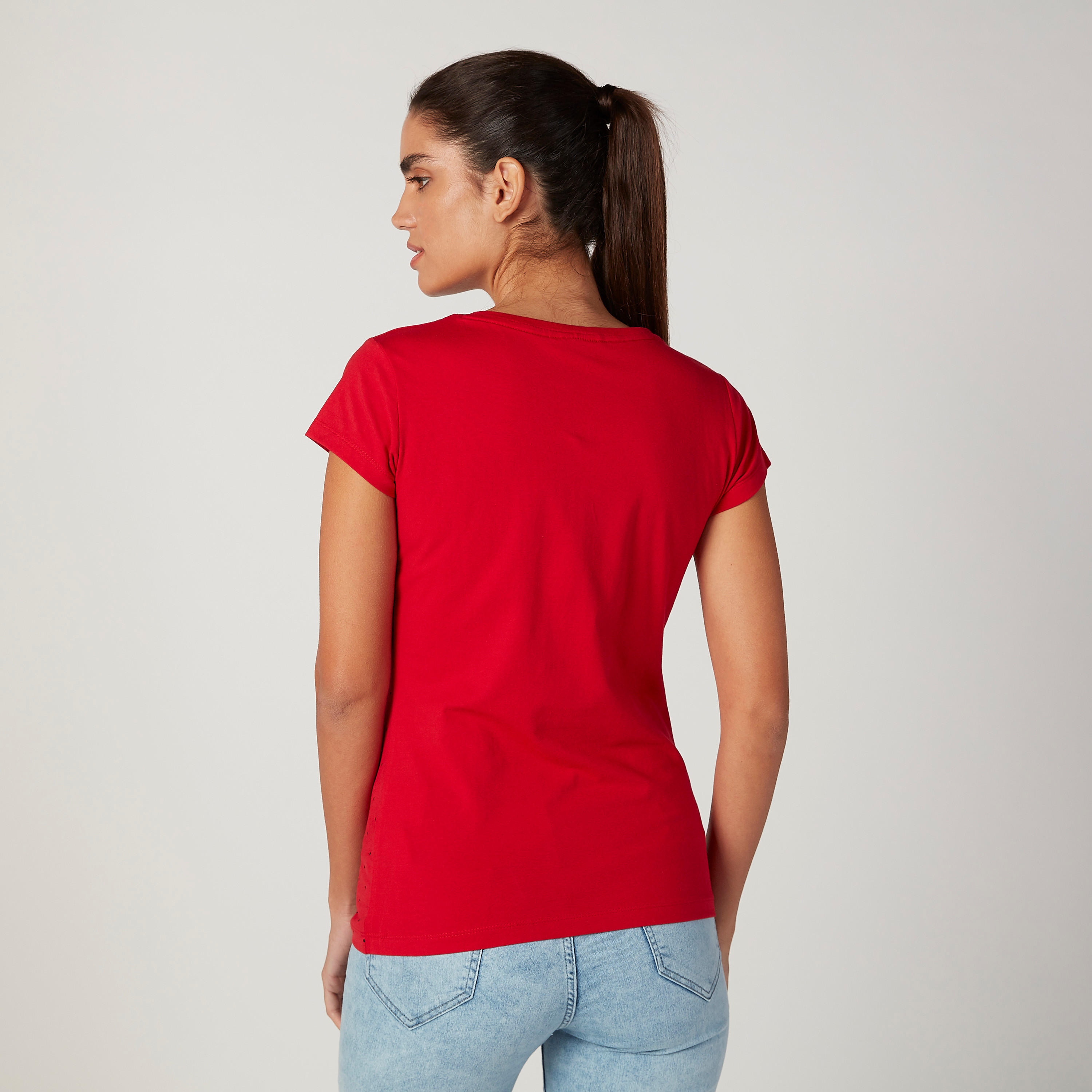 تيشيرت مستدام سكيني وأكمام قصيرة وطبعات ميني ماوس -women-clothing-tshirts-image-4