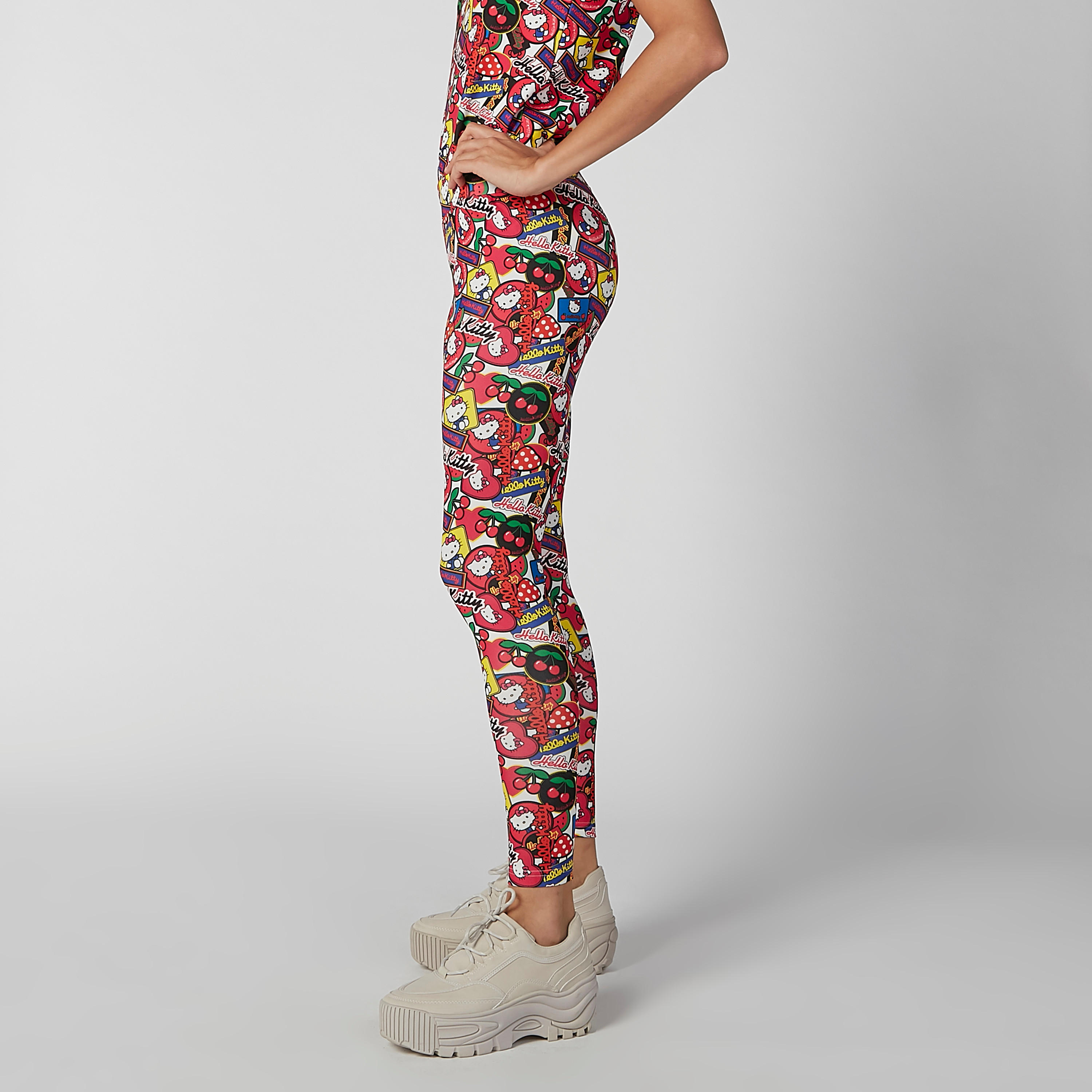 Skinny Fit Hello Kitty Printed Leggings with Elasticised Waistband-women-clothing-bottoms-leggings-image-5