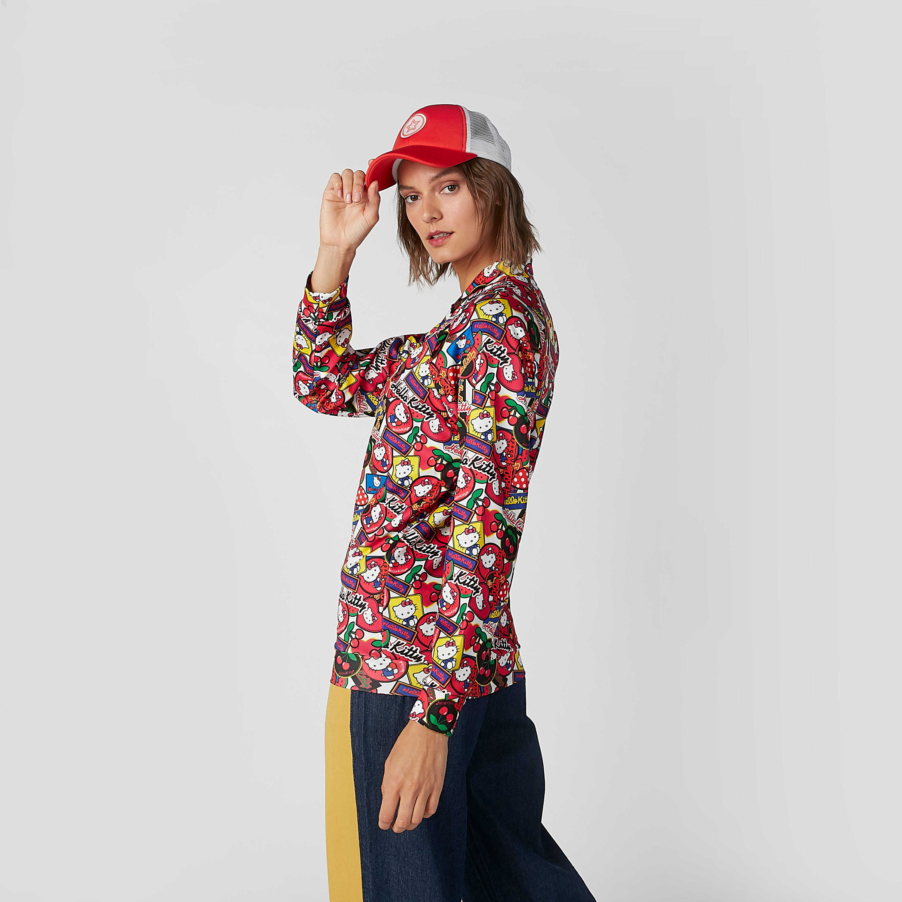Hello Kitty Printed Bomber Jacket with Long Sleeves-women-winterwear-coatsandjackets-jackets-image-4