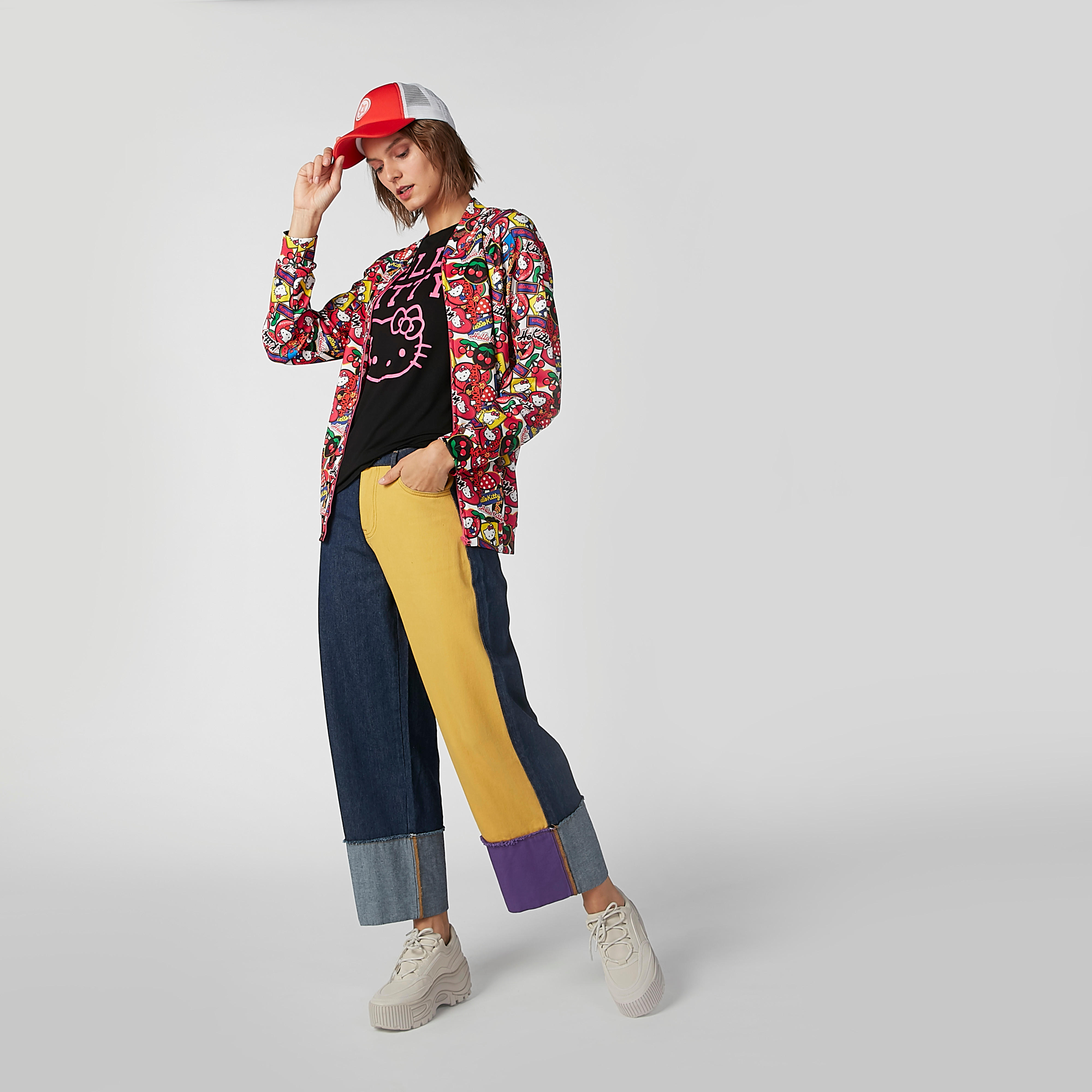 Hello Kitty Printed Bomber Jacket with Long Sleeves-women-winterwear-coatsandjackets-jackets-image-5