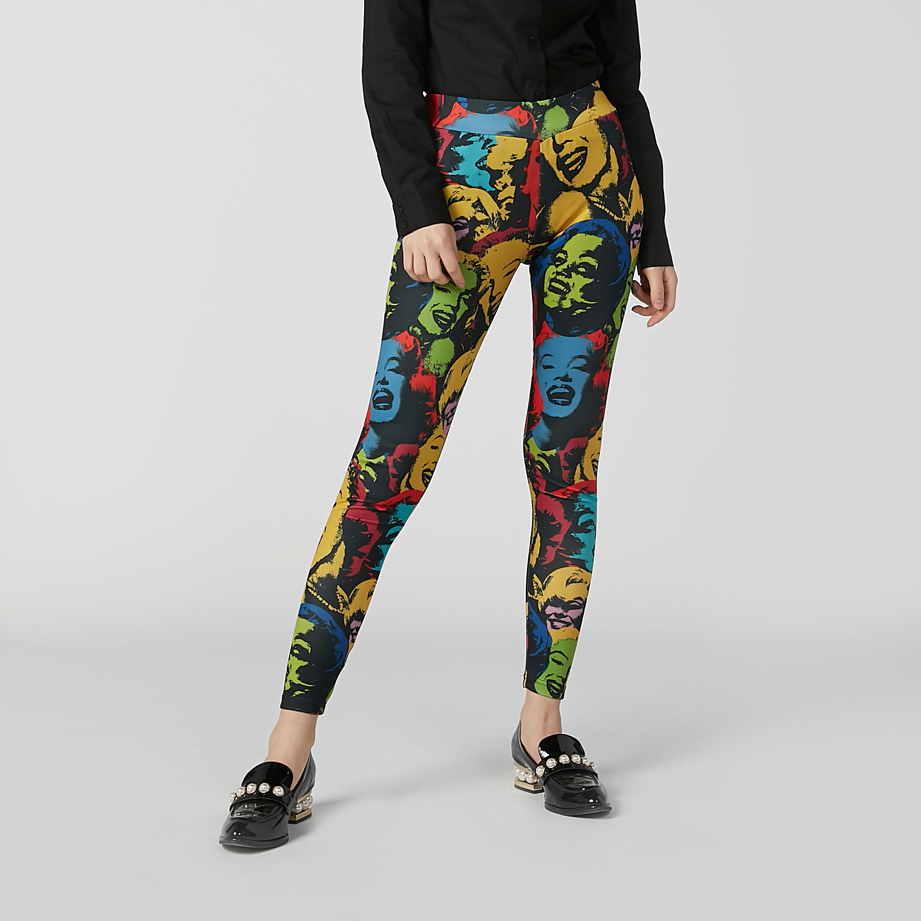 بنطال ليقنز بخصر مطّاطي وطبعات مارلين مونرو-women-clothing-bottoms-leggings-image-4