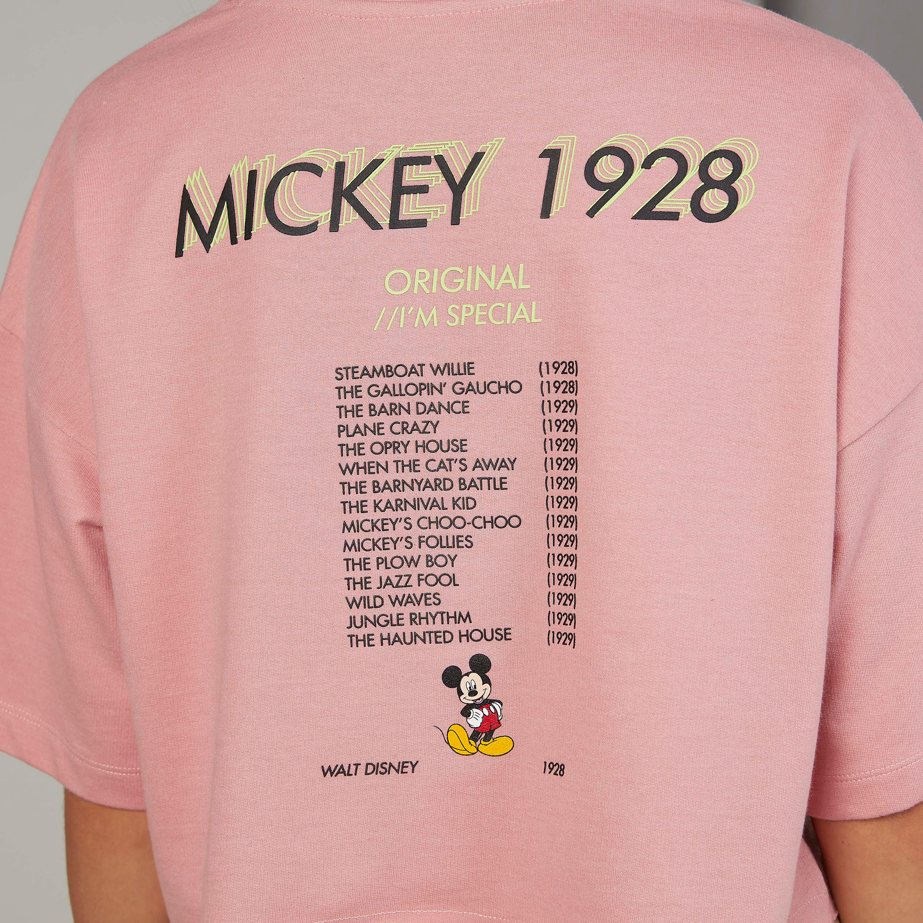 تيشيرت مستدام بأكمام 3/4 وطبعات ميكي ماوس-women-clothing-tshirts-image-3
