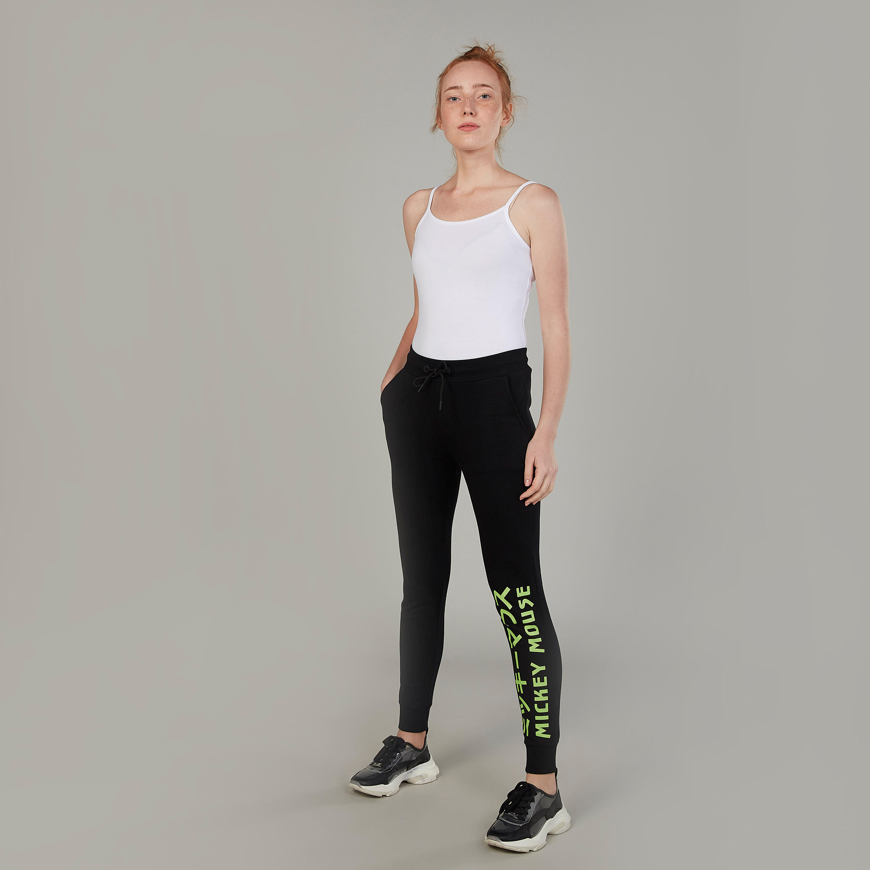 Mickey Mouse Printed Pants with Pocket Detail and Drawstring-women-clothing-bottoms-joggers-image-2