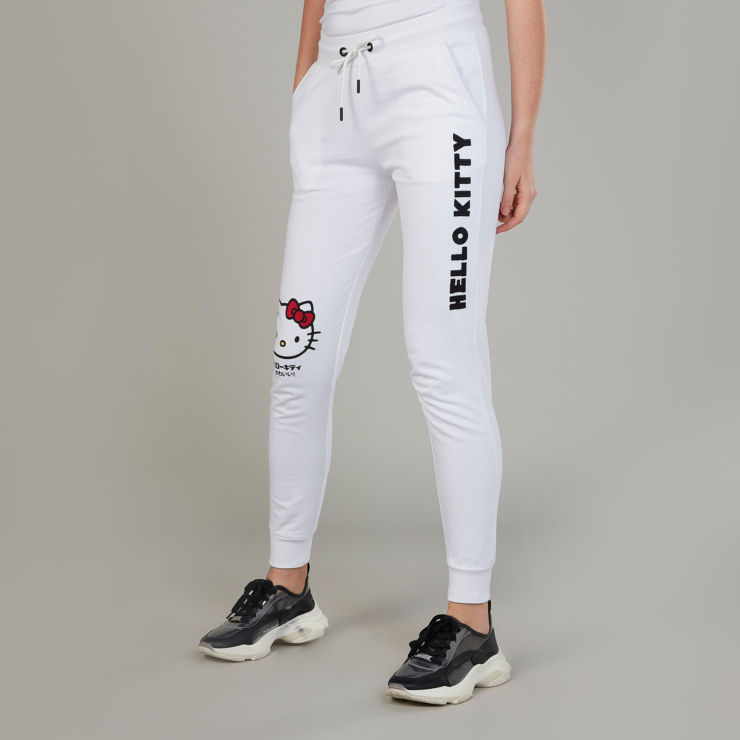 بنطلون رياضي بجيوب ورباط بطبعات هالو كيتي-women-clothing-bottoms-joggers-image-5