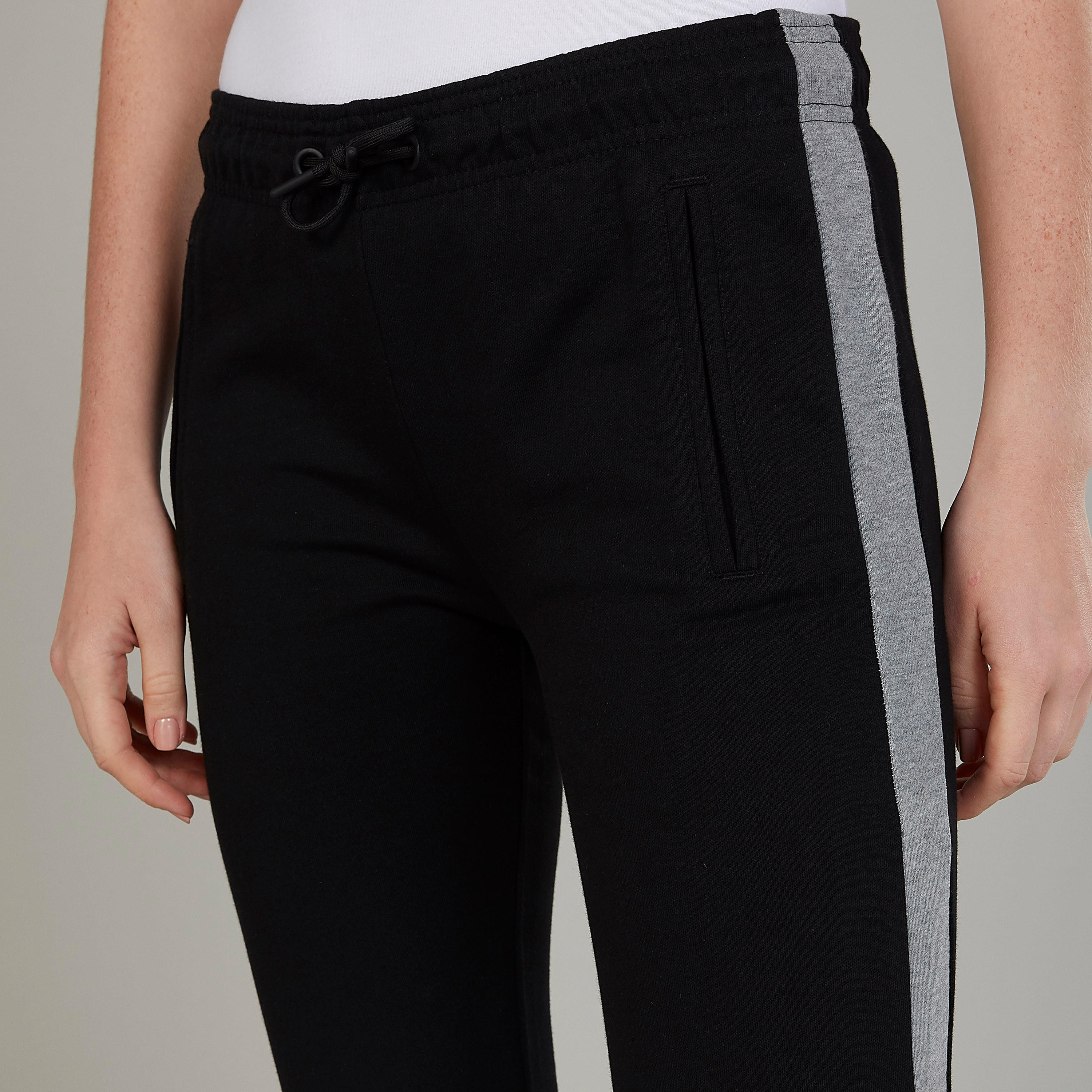 Slim Fit Full Length Mickey Mouse Printed Pants with Drawstring-women-clothing-bottoms-leggings-image-3