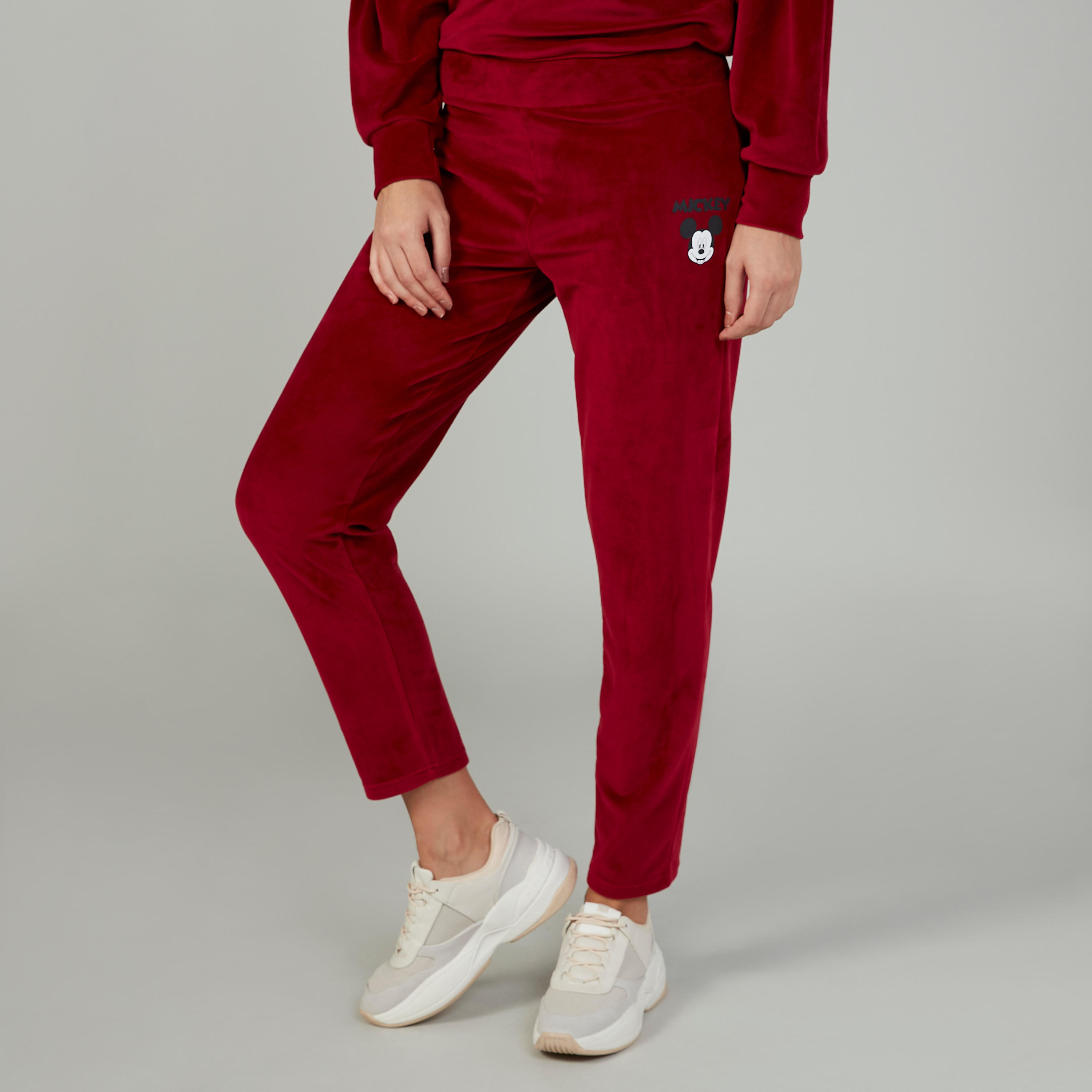 بنطلون ليقنز بخصر مطّاطي وطبعات ميكي ماوس-women-clothing-bottoms-leggings-image-1