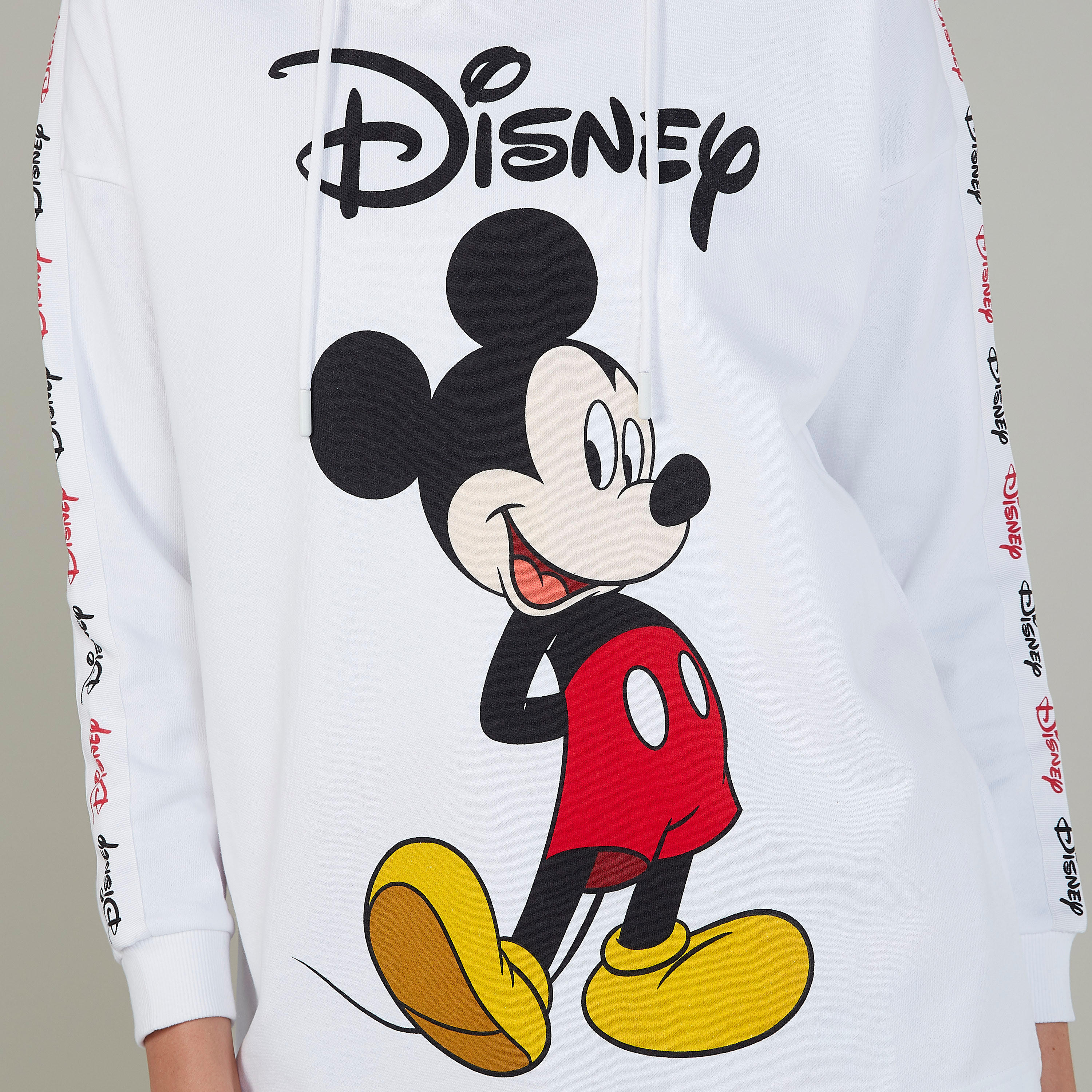 تيشيرت مستدام سكيني بقبعة وطبعات ميكي ماوس-women-clothing-tshirts-image-3