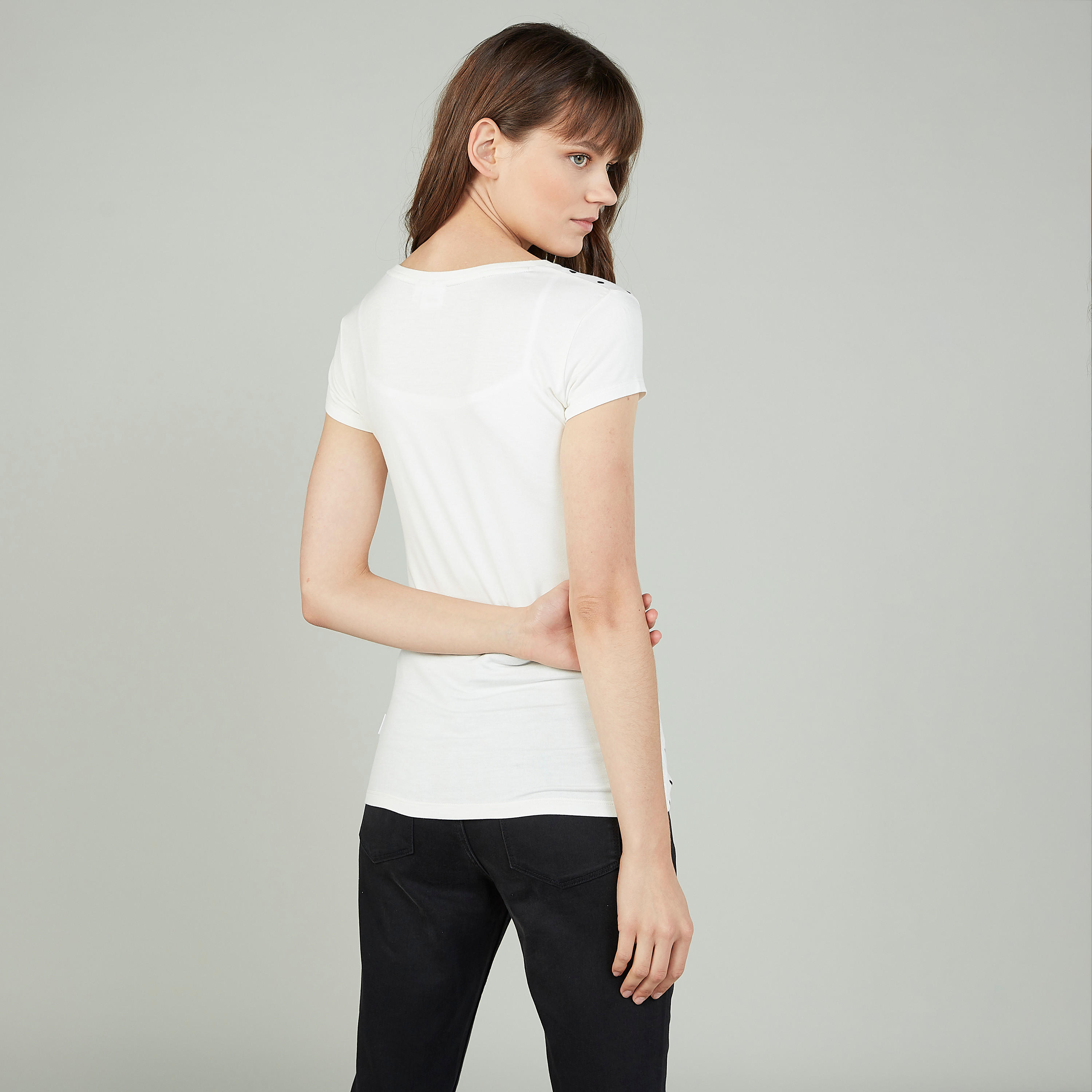 Sustainable Skinny Fit Hello Kitty Printed T-shirt with Round Neck-women-clothing-tshirts-image-4