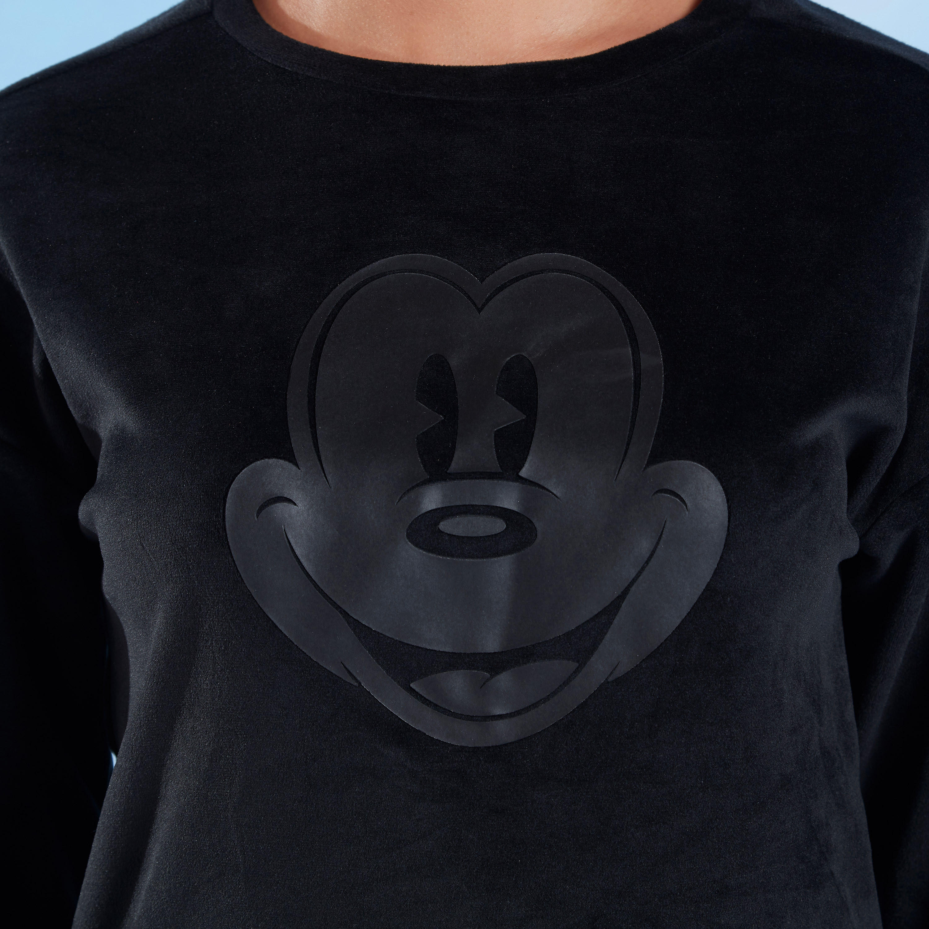 Mickey Mouse Printed Sweatshirt with Round Neck and Long Sleeves-women-winterwear-hoodiesandsweatshirts-sweatshirts-image-3