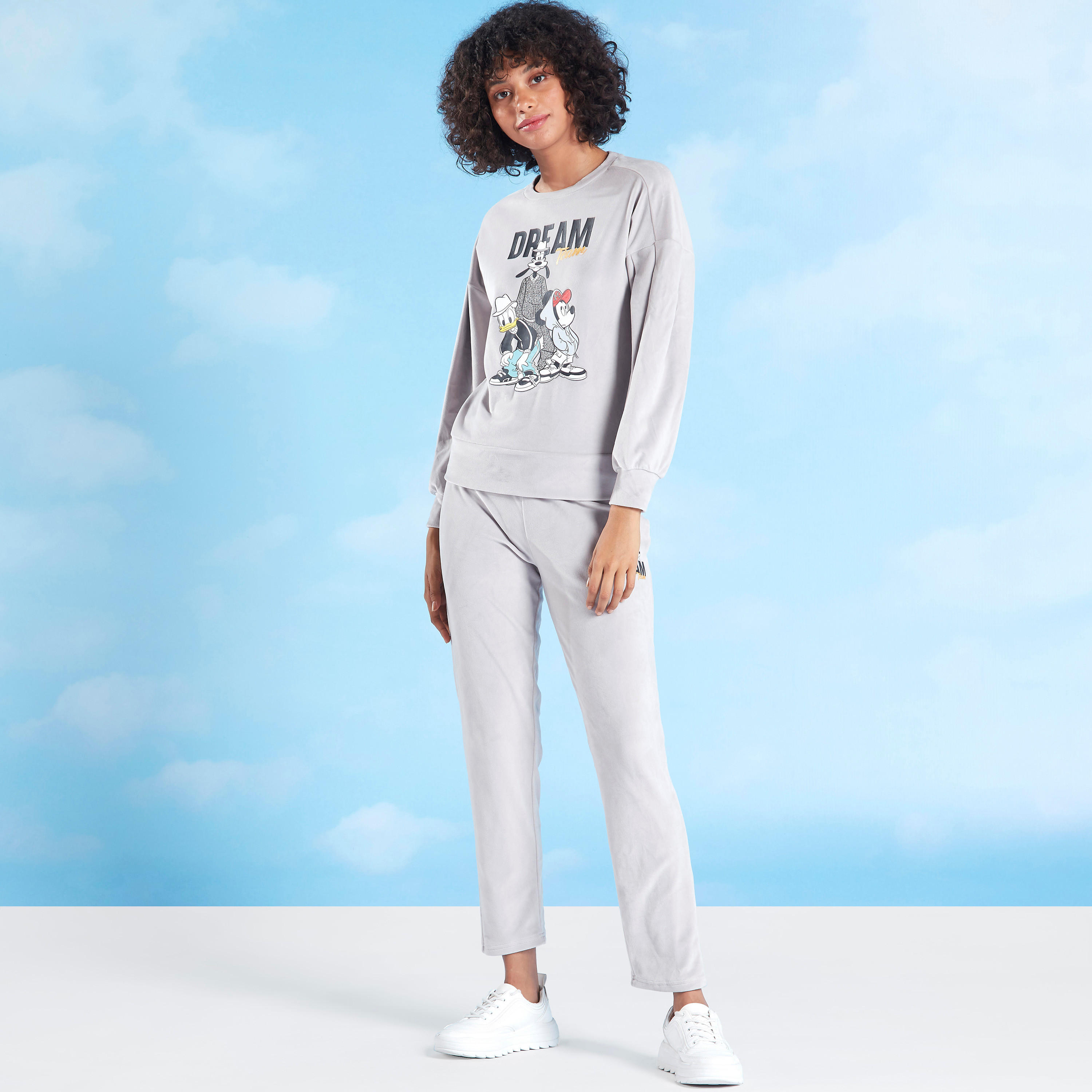 Mickey Donald Goofy Printed Sweatshirt with Round Neck-women-winterwear-hoodiesandsweatshirts-sweatshirts-image-2
