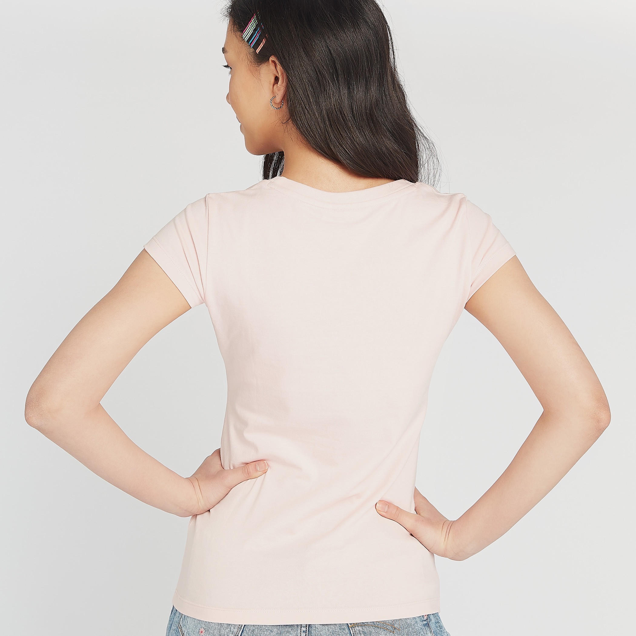 تيشيرت بياقة ضيّقة و طبعات لوني تيونر جرافيك-women-clothing-tshirts-image-4