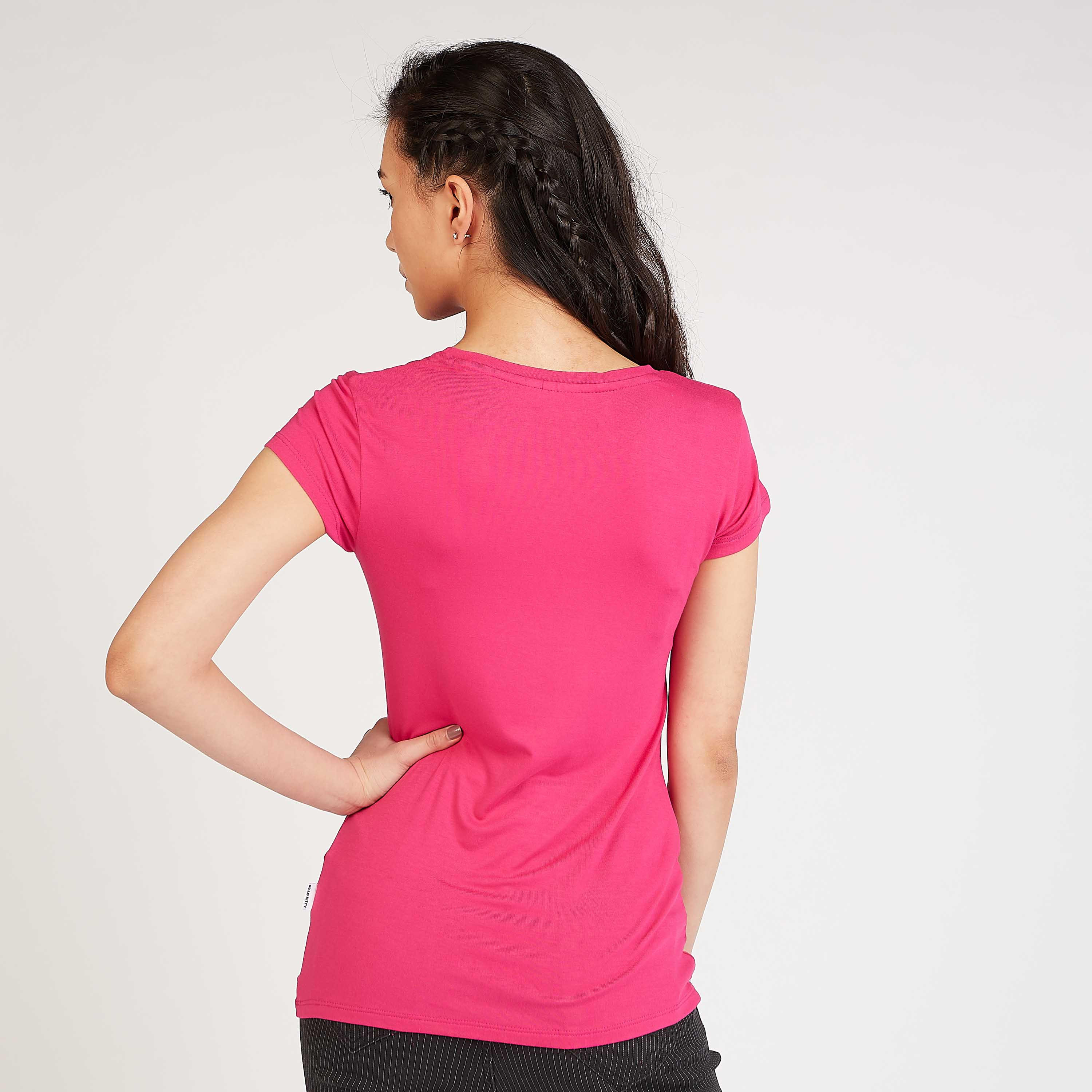 Skinny Fit Hello Kitty Print T-shirt with Cap Sleeves-women-clothing-tshirts-image-3