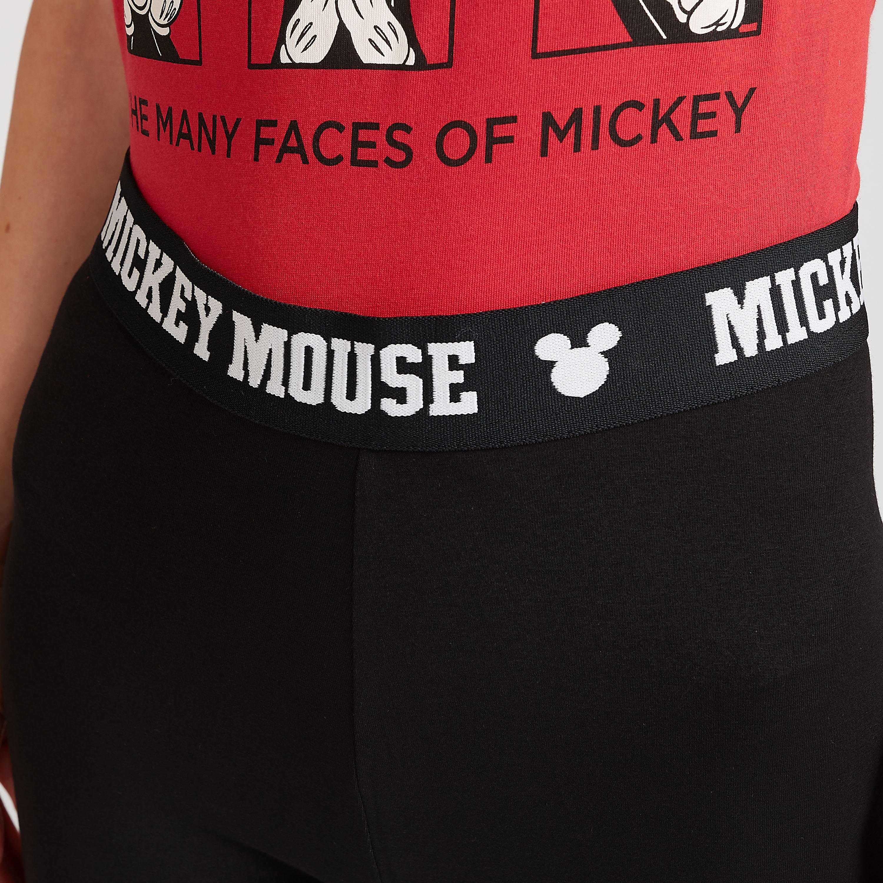 بنطلون ليقنز مستدام بخصر مطّاطي وطبعات ميكي ماوس من ديزني-women-clothing-bottoms-leggings-image-3