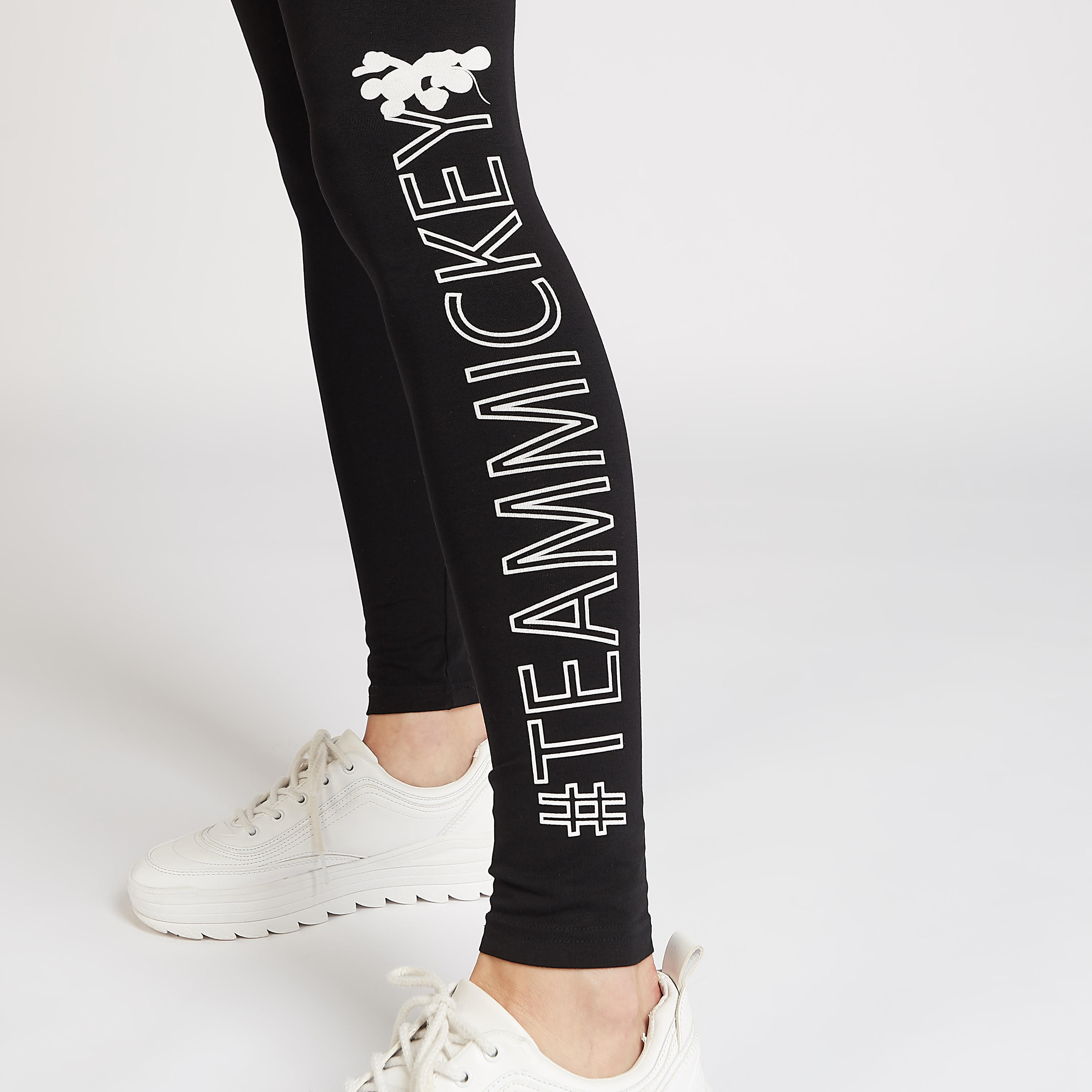 بنطلون ليقنز مستدام بخصر مطّاطي وطبعات ميكي ماوس من ديزني-women-clothing-bottoms-leggings-image-5