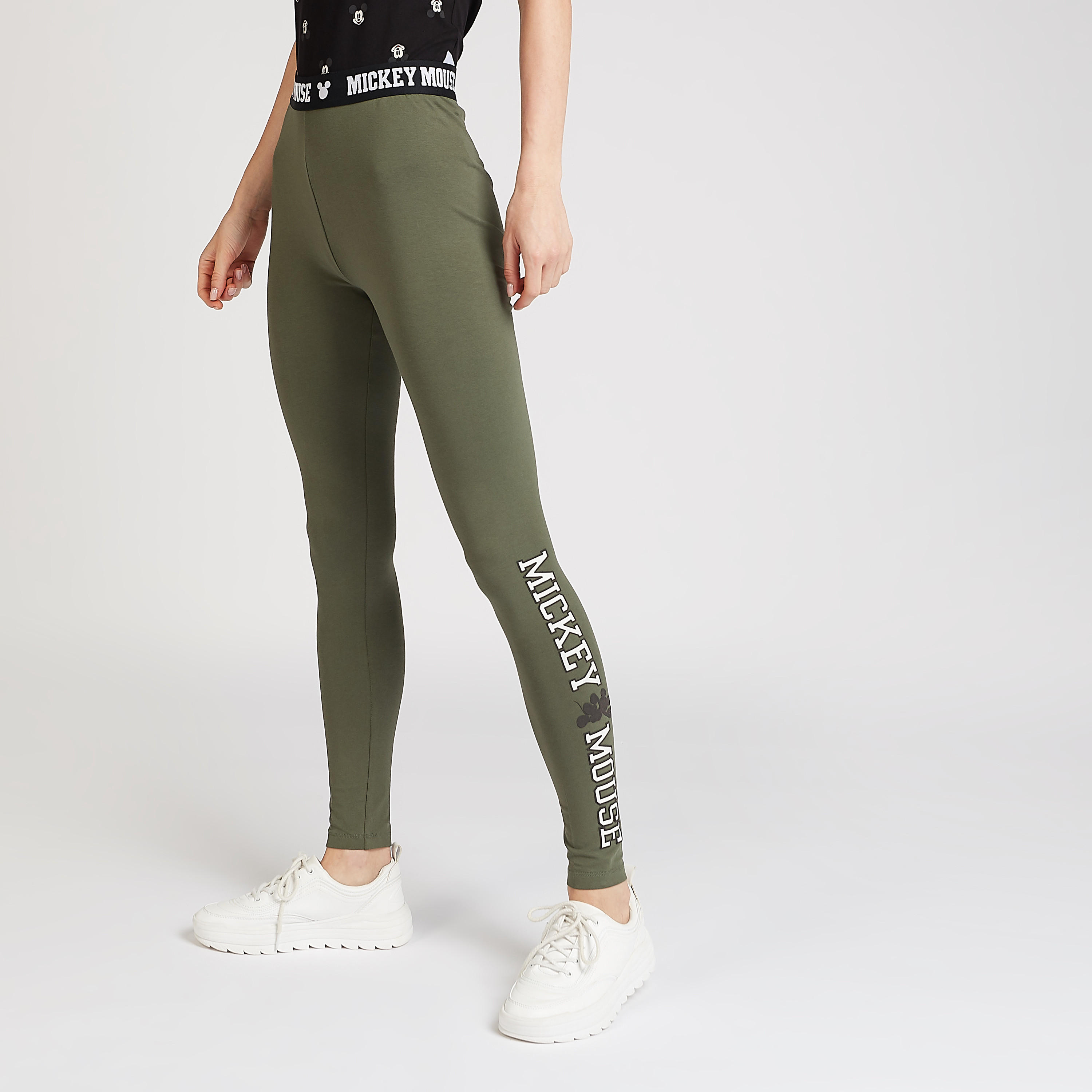 بنطلون ليقنز بخصر مطّاطي وطبعات ميكي ماوس-women-clothing-bottoms-leggings-image-6