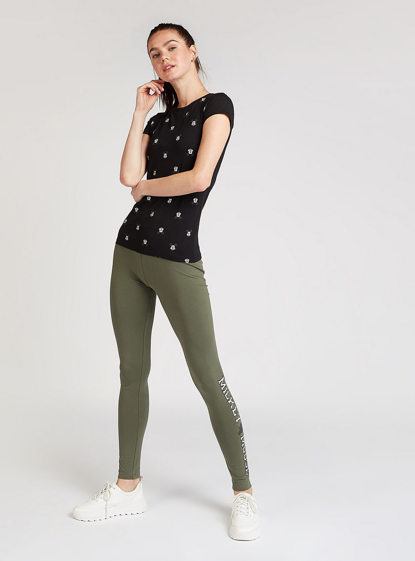 بنطلون ليقنز بخصر مطّاطي وطبعات ميكي ماوس-women-clothing-bottoms-leggings-image-5