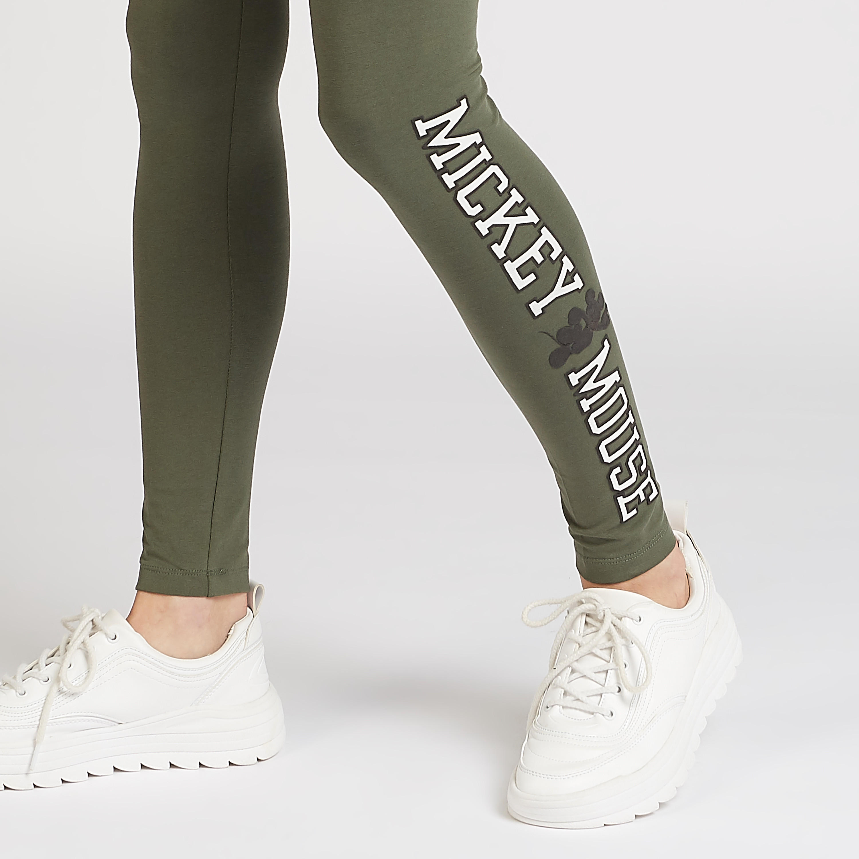 بنطلون ليقنز بخصر مطّاطي وطبعات ميكي ماوس-women-clothing-bottoms-leggings-image-2