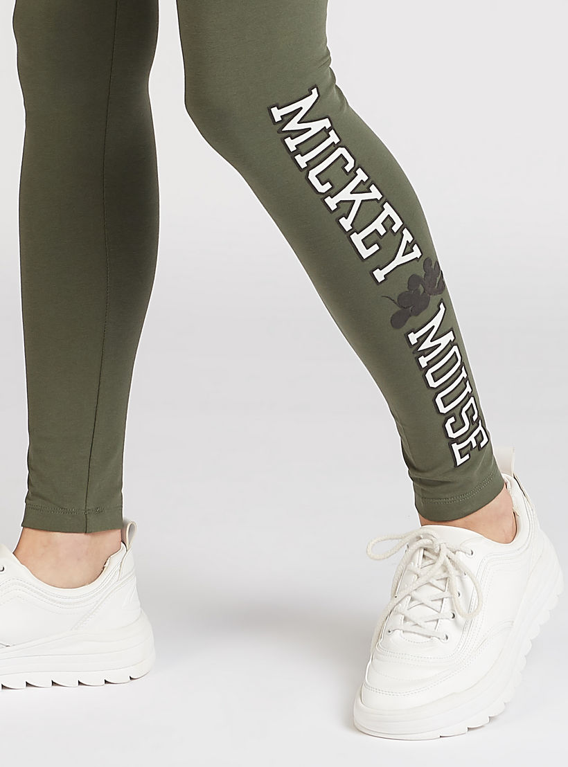 بنطلون ليقنز بخصر مطّاطي وطبعات ميكي ماوس-women-clothing-bottoms-leggings-image-2