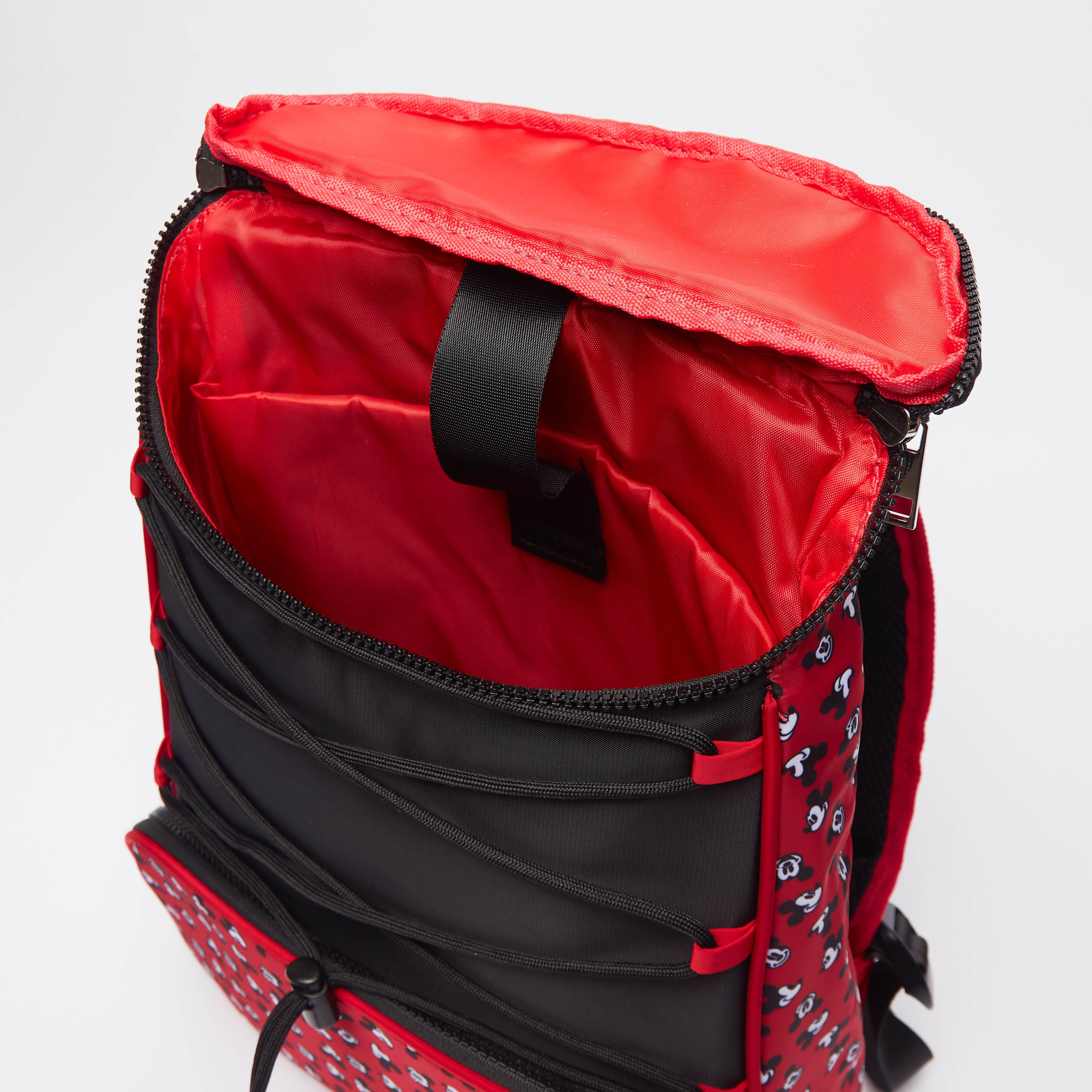 شنطة ظهر بحمّالات كتف قابلة للتعديل وطبعات ميكي ماوس-women-bagsandwallets-handbags-image-1