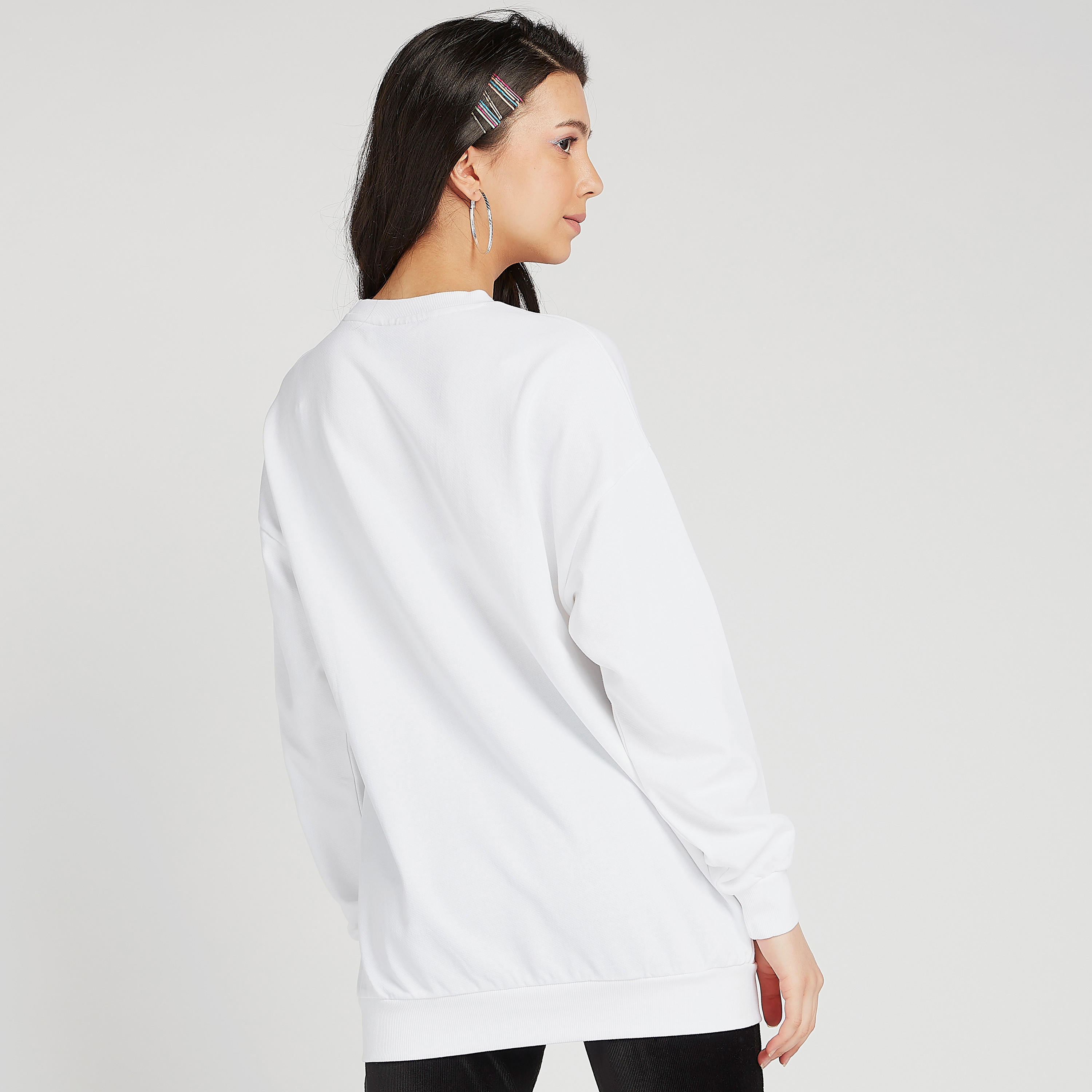Sustainable Printed Crew Neck T-shirt with Long Sleeves-women-winterwear-hoodiesandsweatshirts-sweatshirts-image-4
