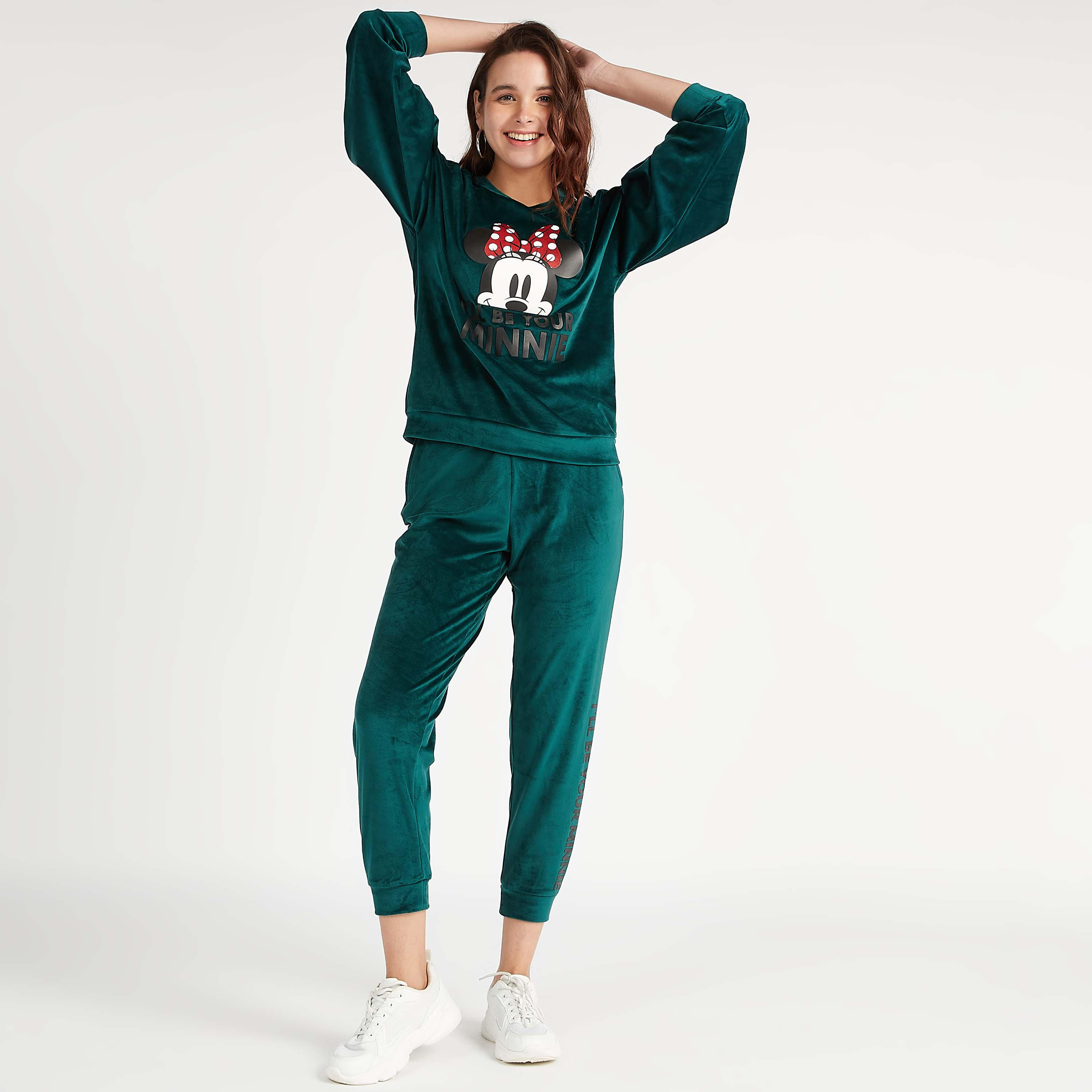 بنطلون رياضي بخصر مطّاطي وطبعات شعار ميني ماوس-women-clothing-bottoms-joggers-image-5