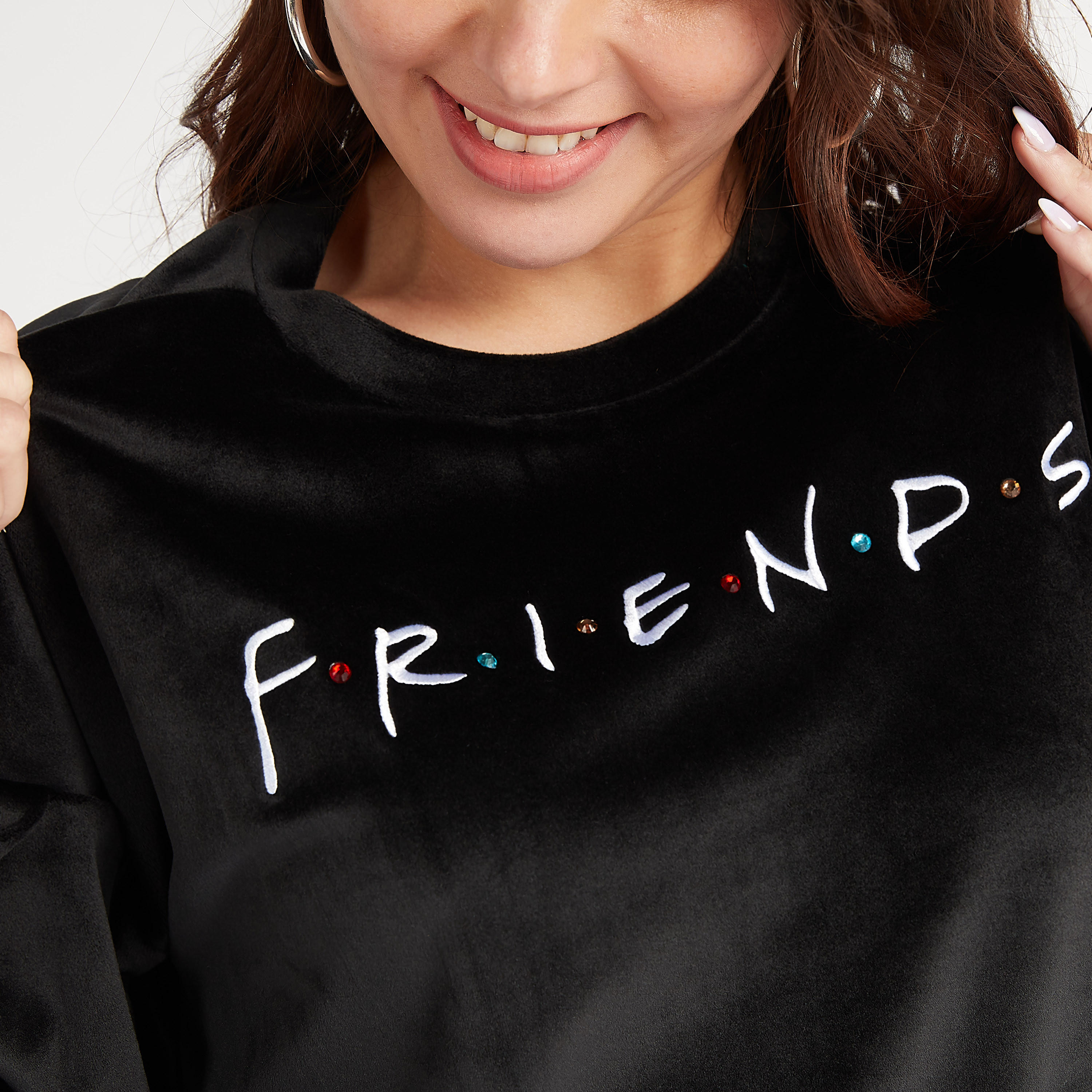 Printed Crew Neck Sweatshirt with Long Sleeves-women-winterwear-hoodiesandsweatshirts-sweatshirts-image-6