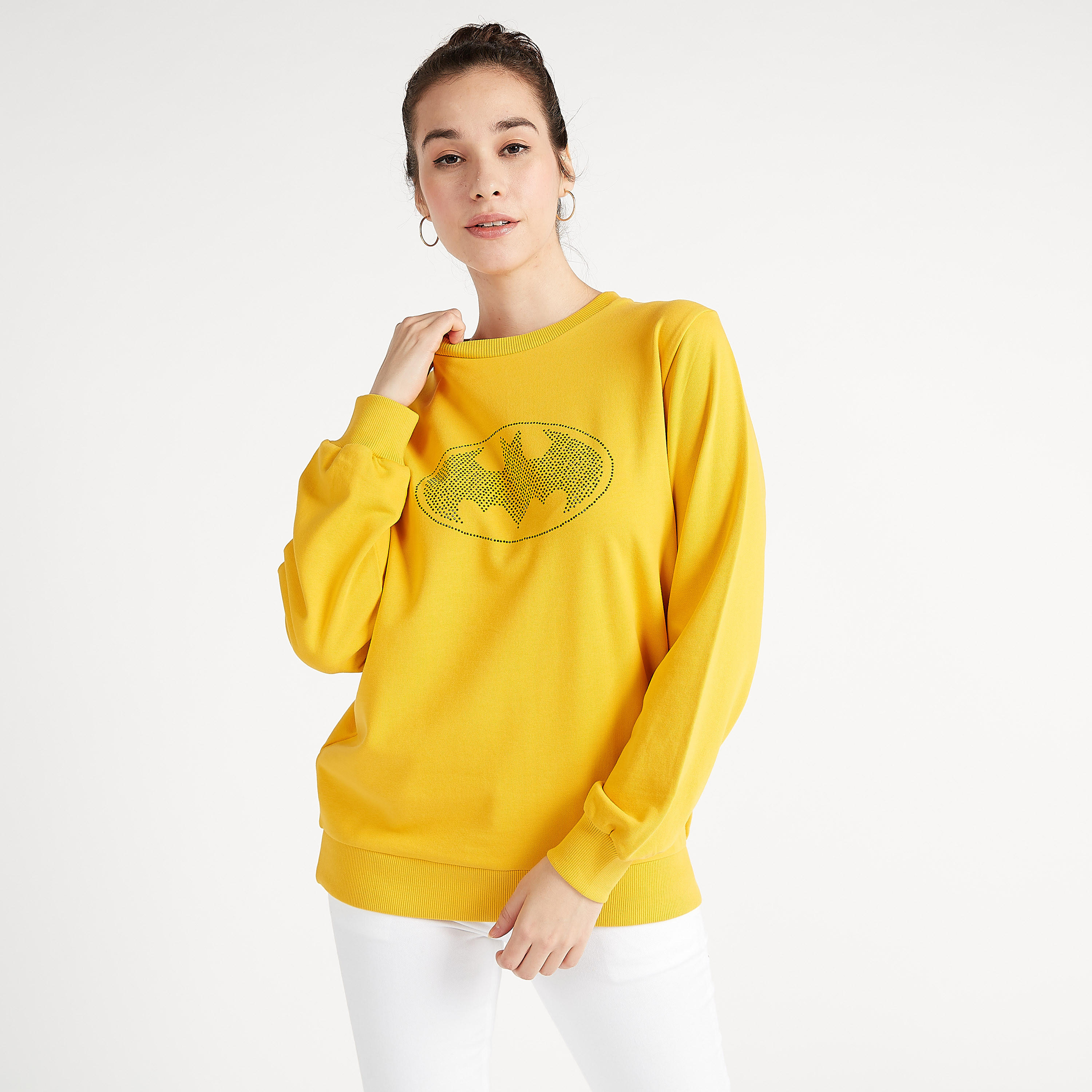 سويت شيرت بأكمام طويلة وياقة ضيقة وطبعات-women-winterwear-hoodiesandsweatshirts-sweatshirts-image-3