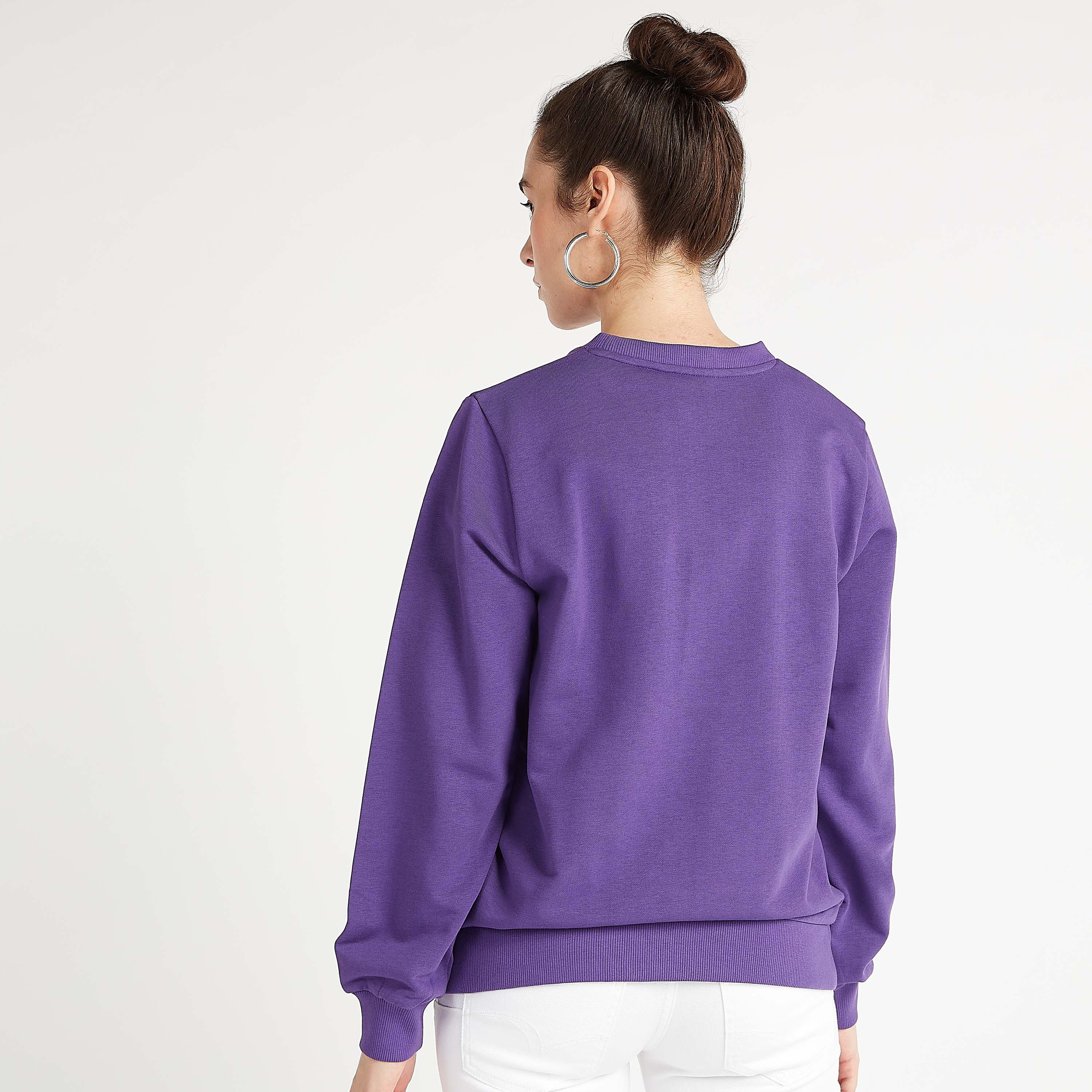 Printed Crew Neck Sweatshirt with Long Sleeves-women-winterwear-hoodiesandsweatshirts-sweatshirts-image-4