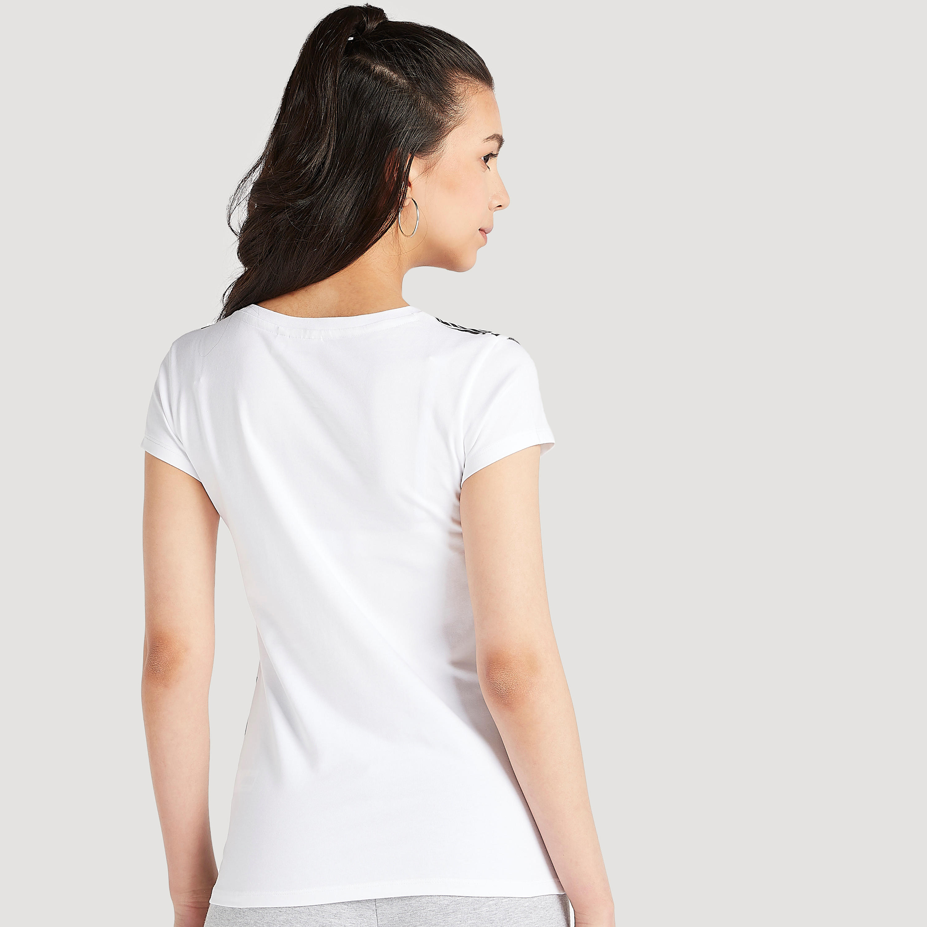 Mickey Mouse Print T-shirt with Cap Sleeves and Crew Neck-women-clothing-tshirts-image-4