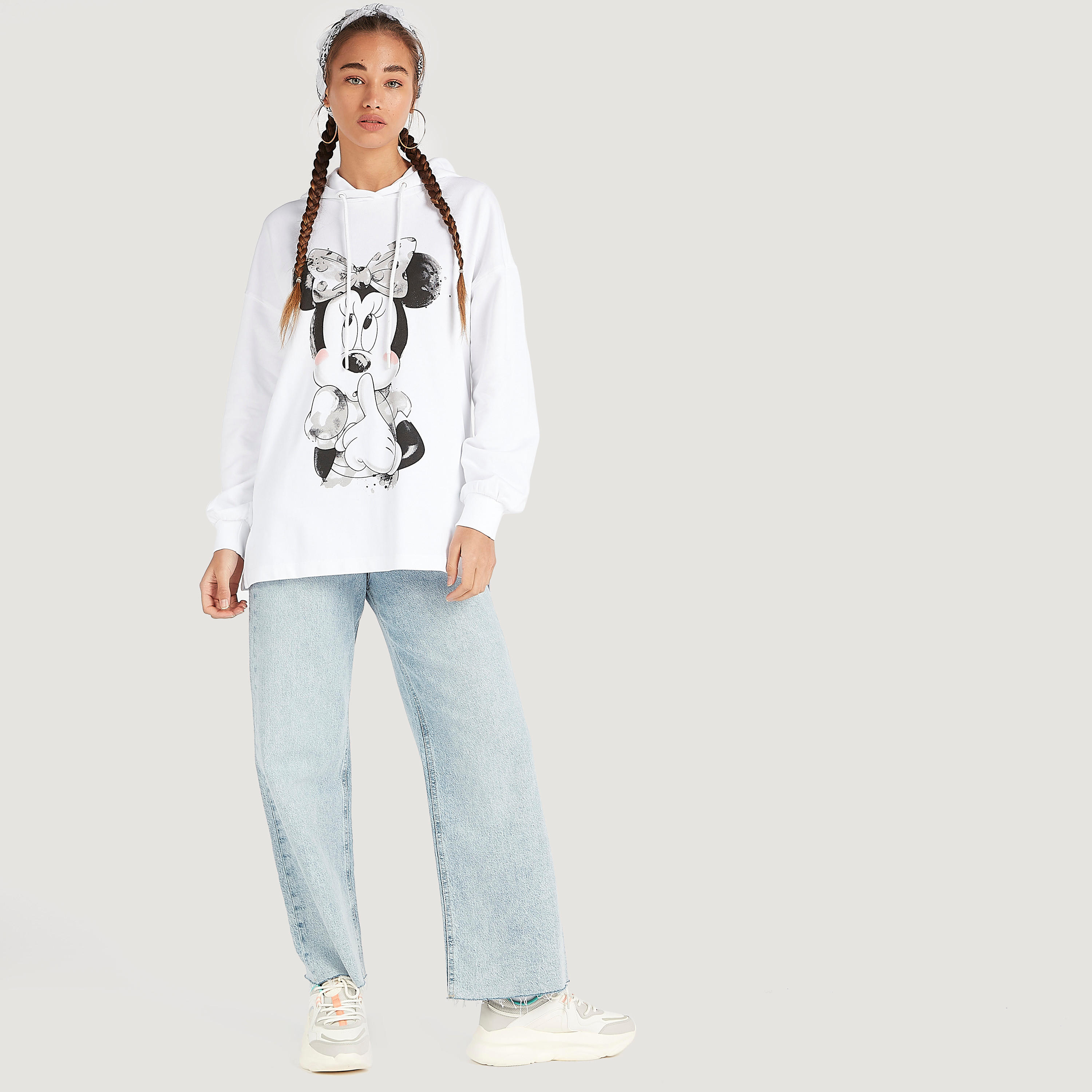 تيشيرت بياقة ضيّقة وأكمام قصيرة وطبعات جوفي-women-clothing-tshirts-image-2